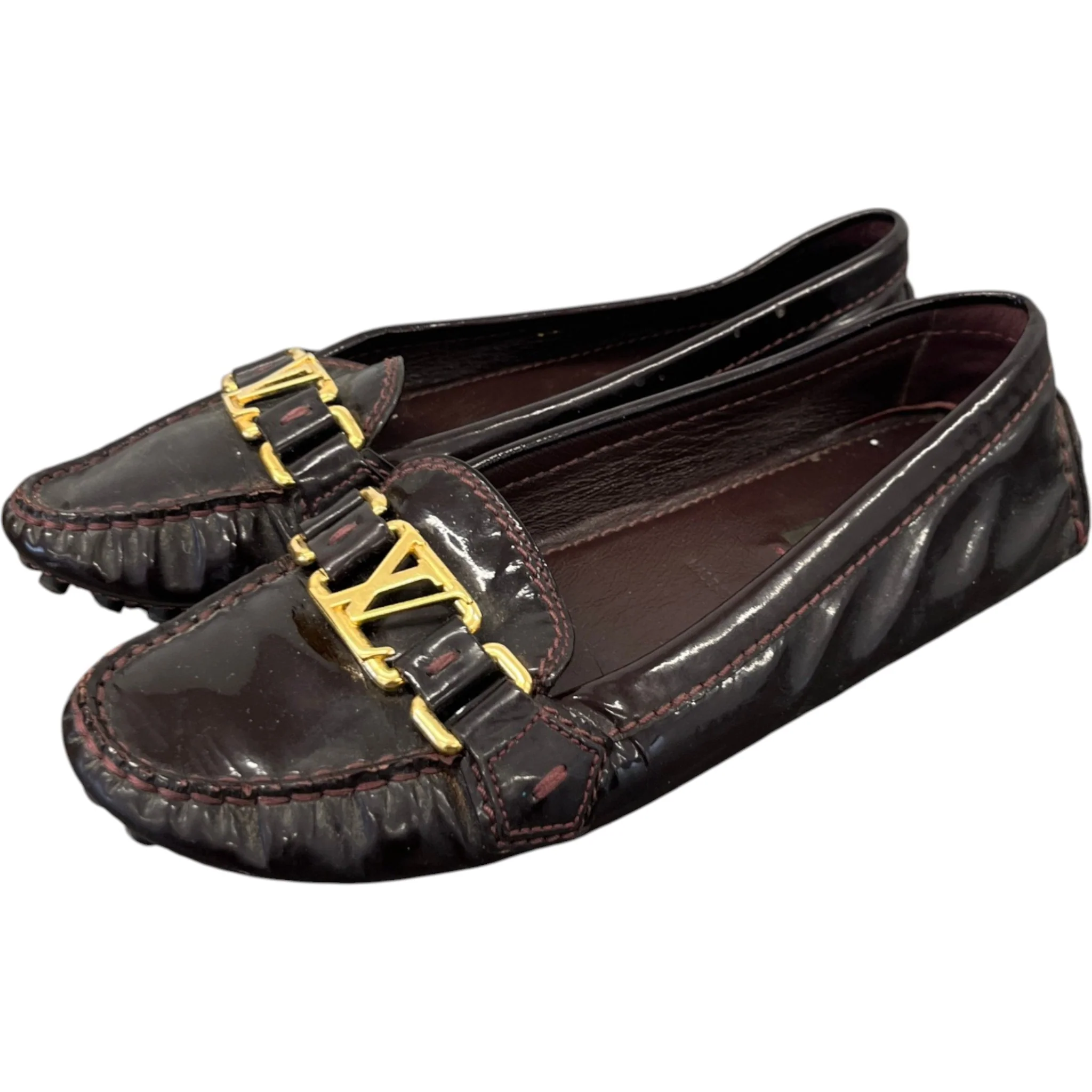 Women's Dauphine Oxford Loafers Burgundy Size EU 36 / UK 3 - Image 9