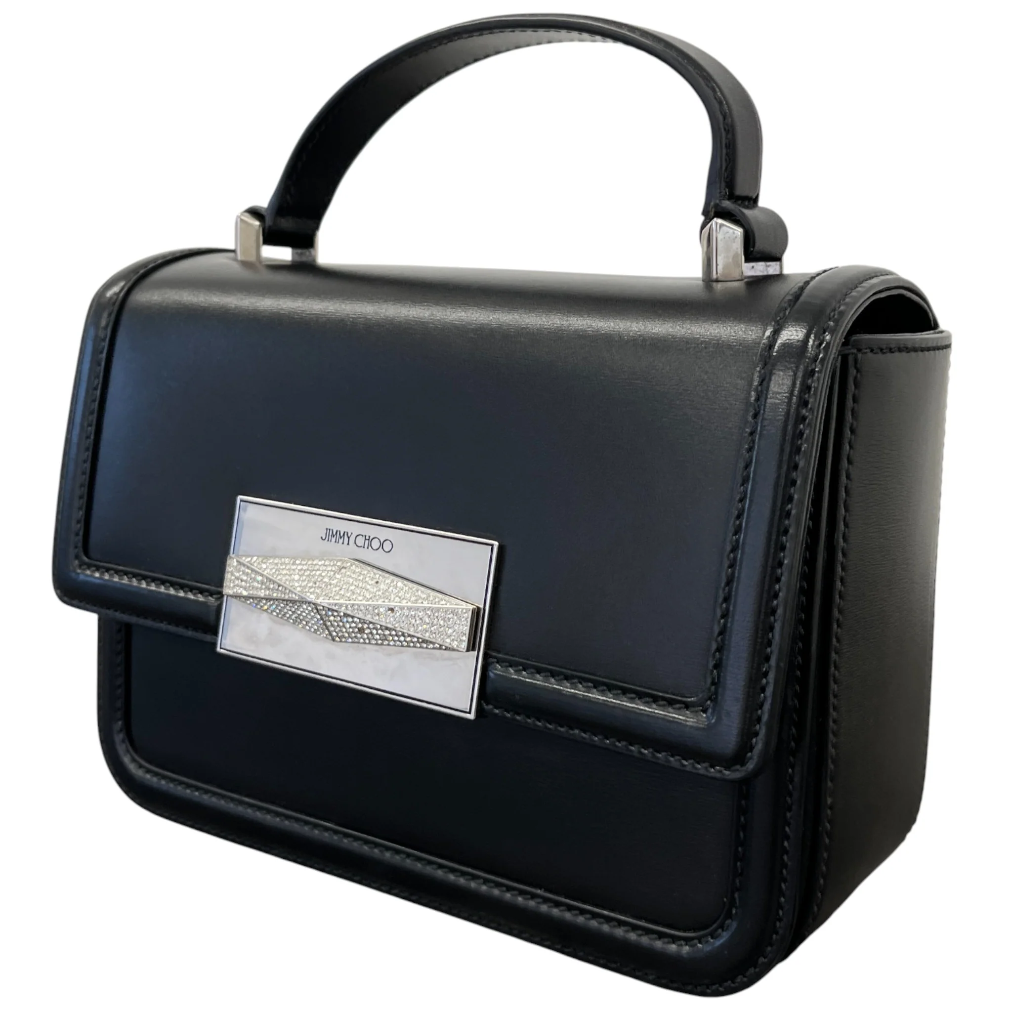 Women's Diamond Top Handle Bag Black - Image 4