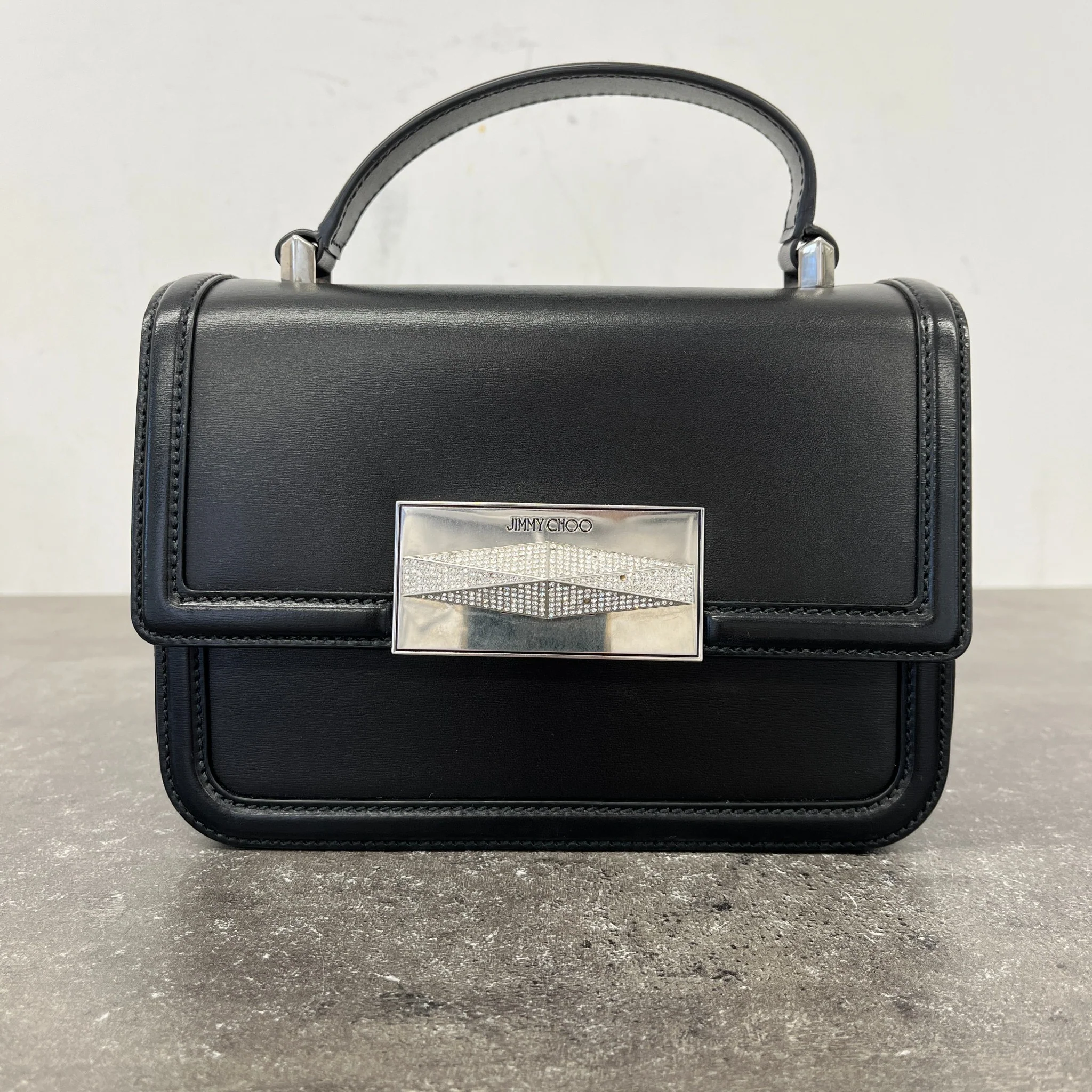 Women's Diamond Top Handle Bag Black - Image 7