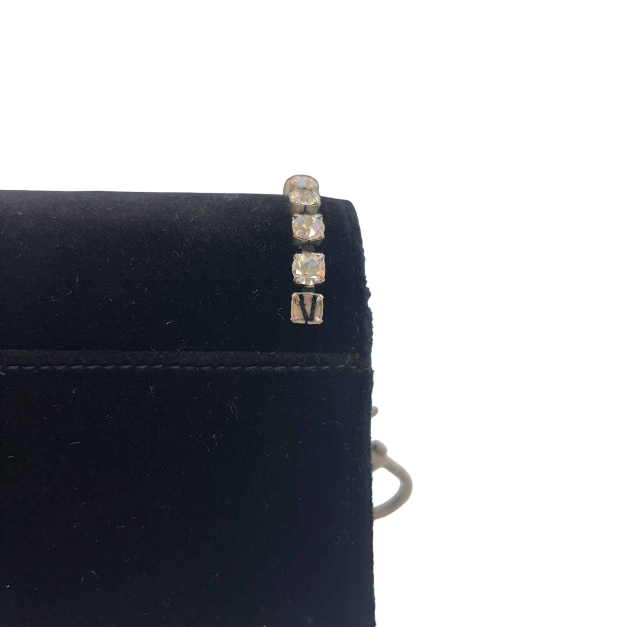 Women's Dionysus Mini Velvet Bag Black - Image 15