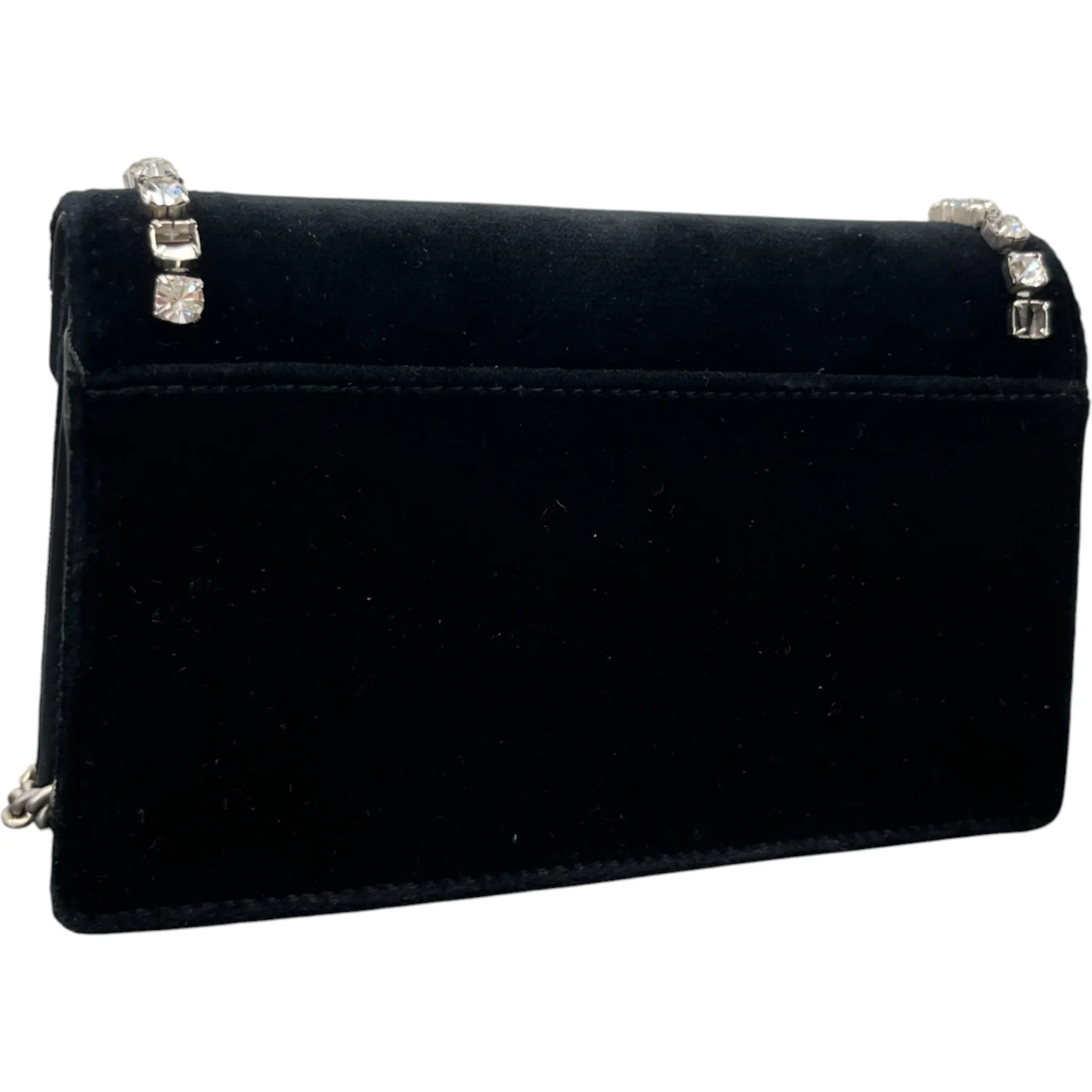 Women's Dionysus Mini Velvet Bag Black - Image 8