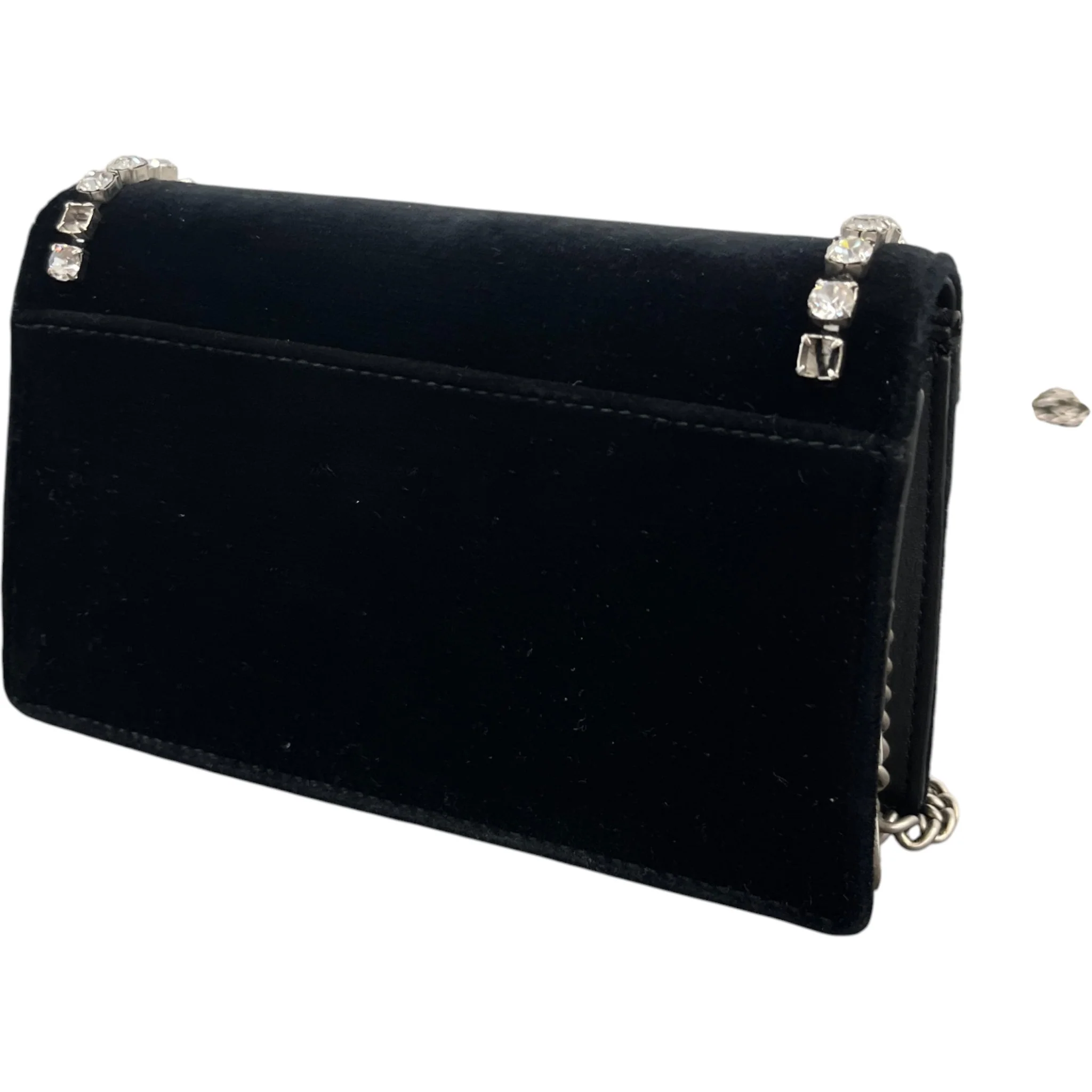 Women's Dionysus Mini Velvet Bag Black - Image 9