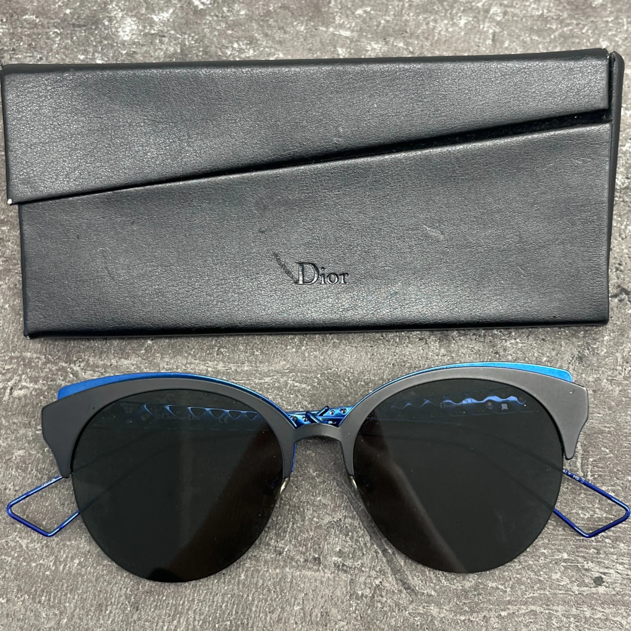 Women's Diorama Club Sunglasses Blue - Image 8