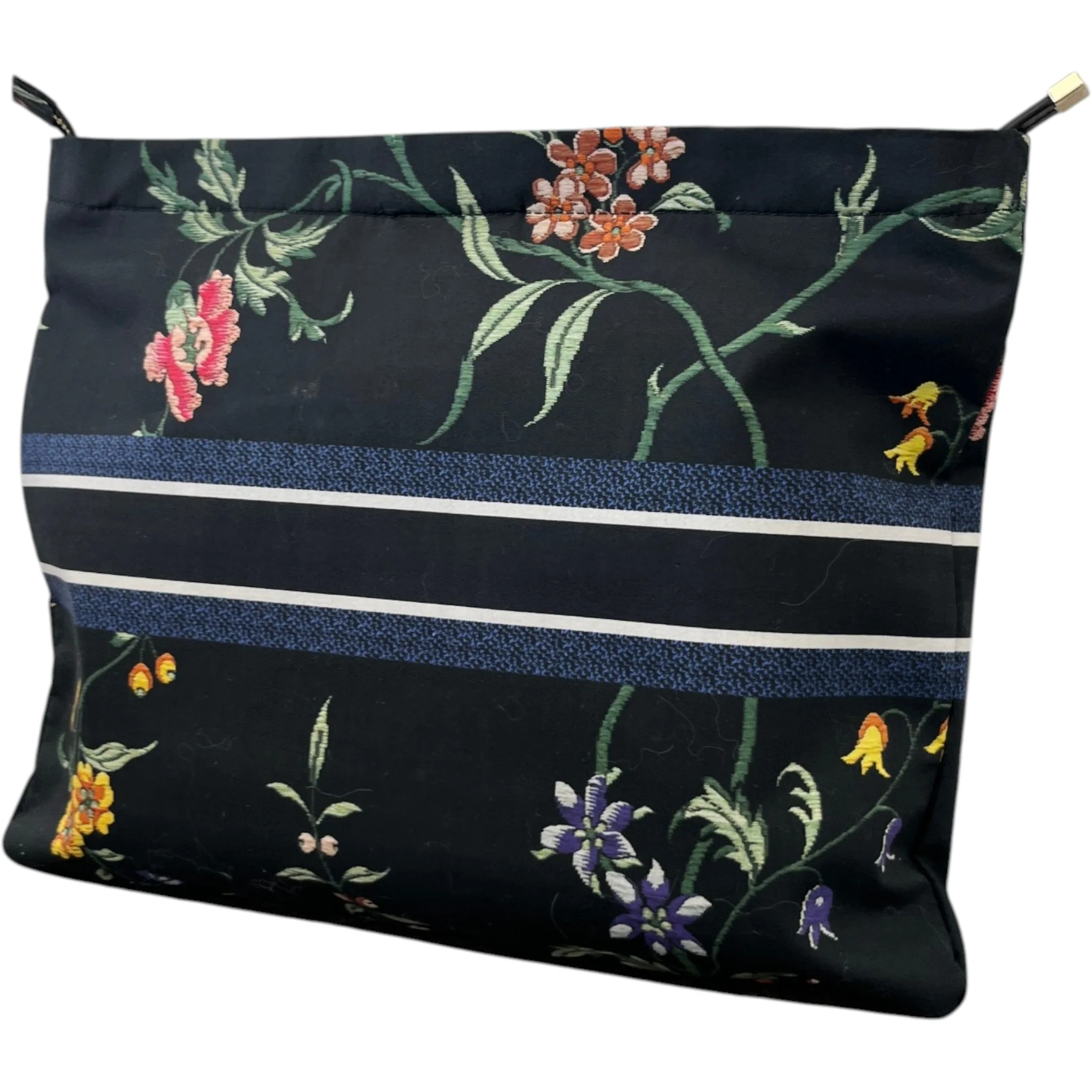 Women's Diortravel Floral Print Pouch Navy - Image 6
