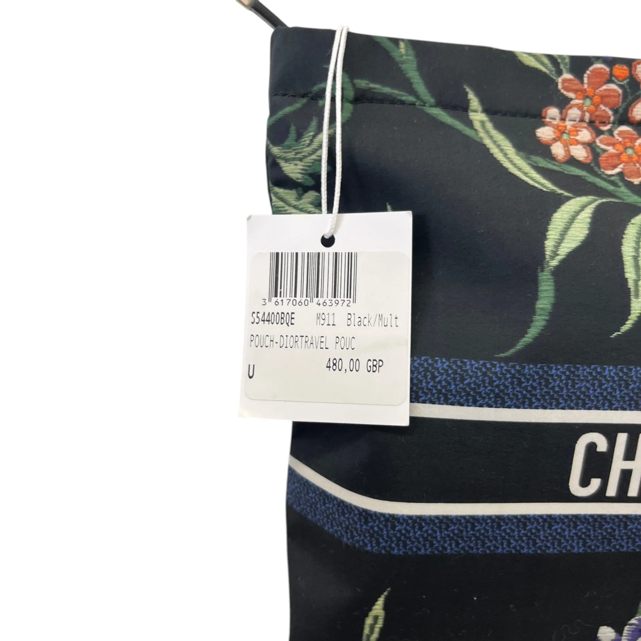 Women's Diortravel Floral Print Pouch Navy - Image 8