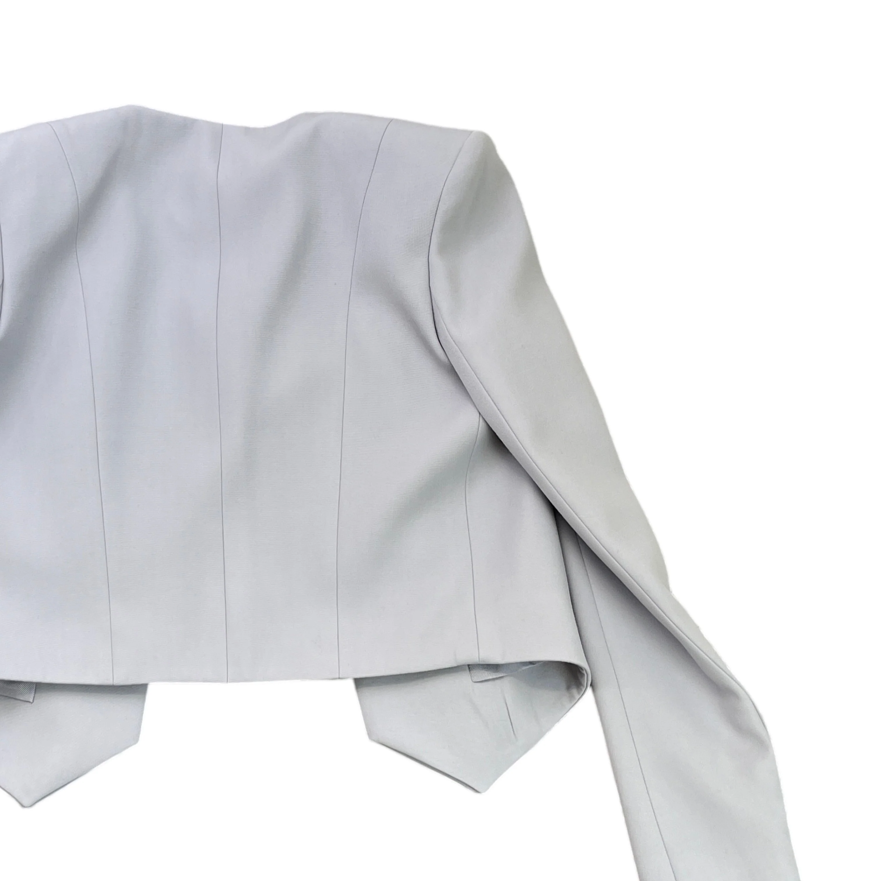 Women's Double Breasted Blazer Jacket Blue Size S - Image 4