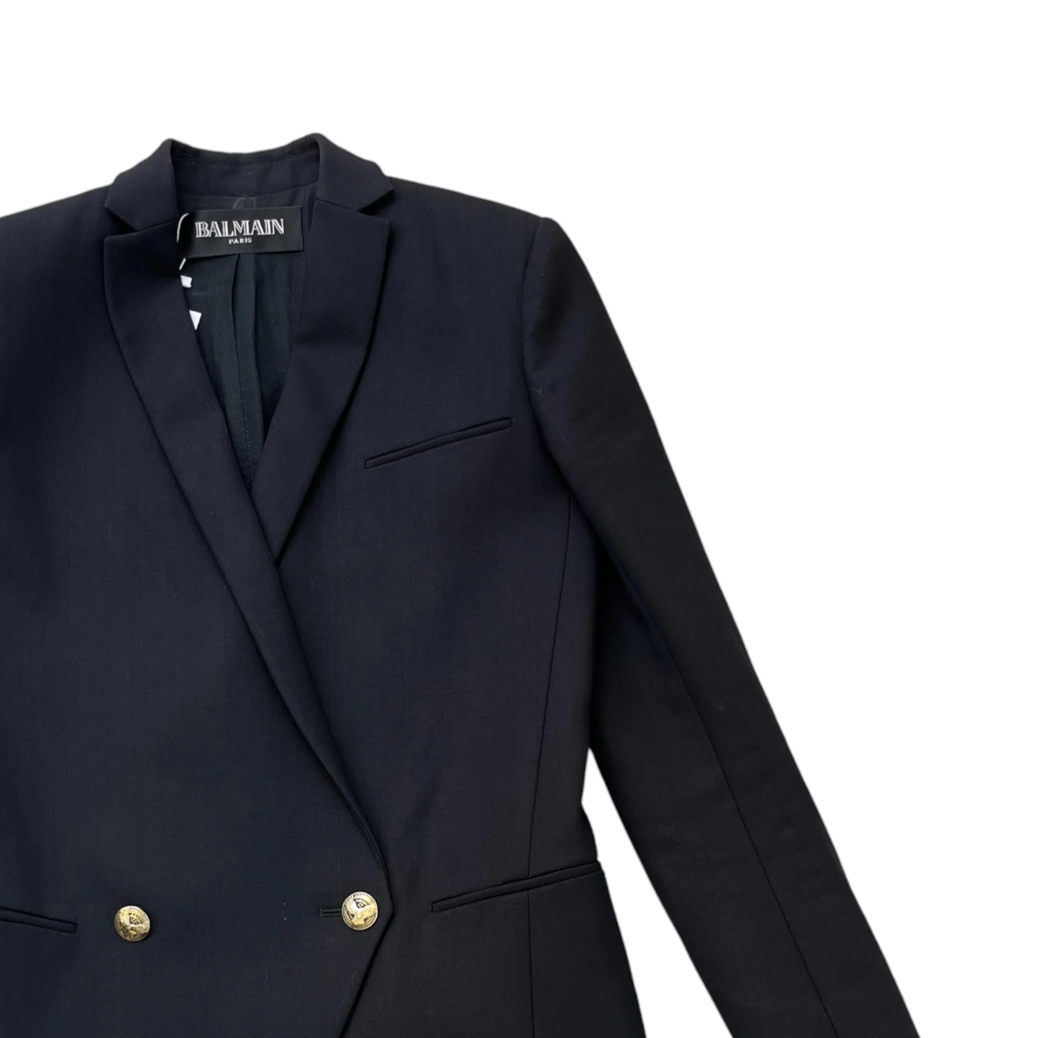 Women's Double Breasted Jacket Black Size IT 38 / UK 6 - Image 3