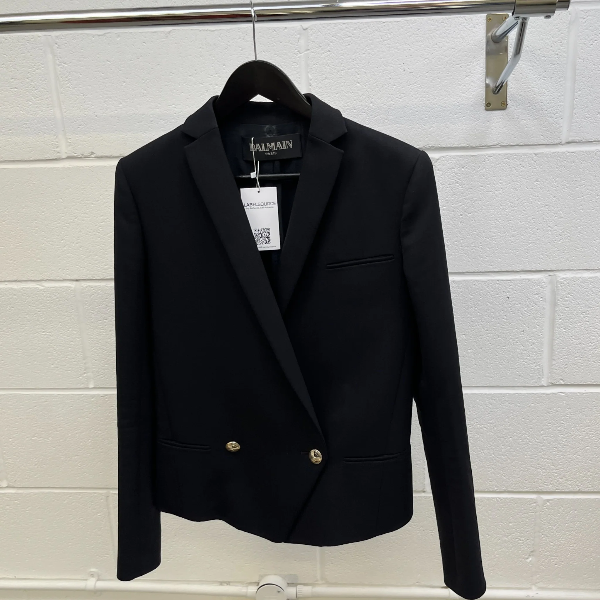 Women's Double Breasted Jacket Black Size IT 38 / UK 6 - Image 9