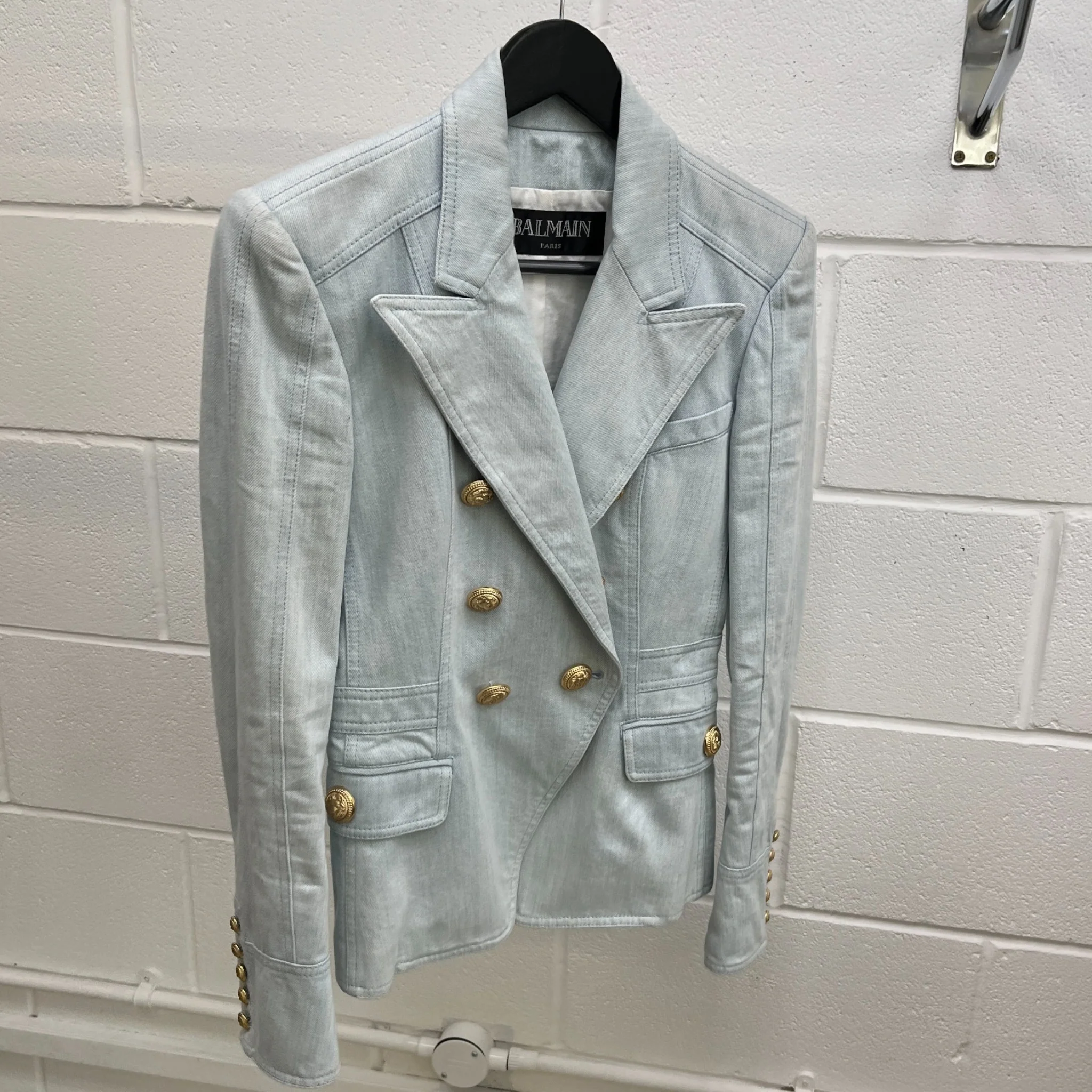 Women's Double Breasted Jacket Blue Size IT 38 / UK 6 - Image 9