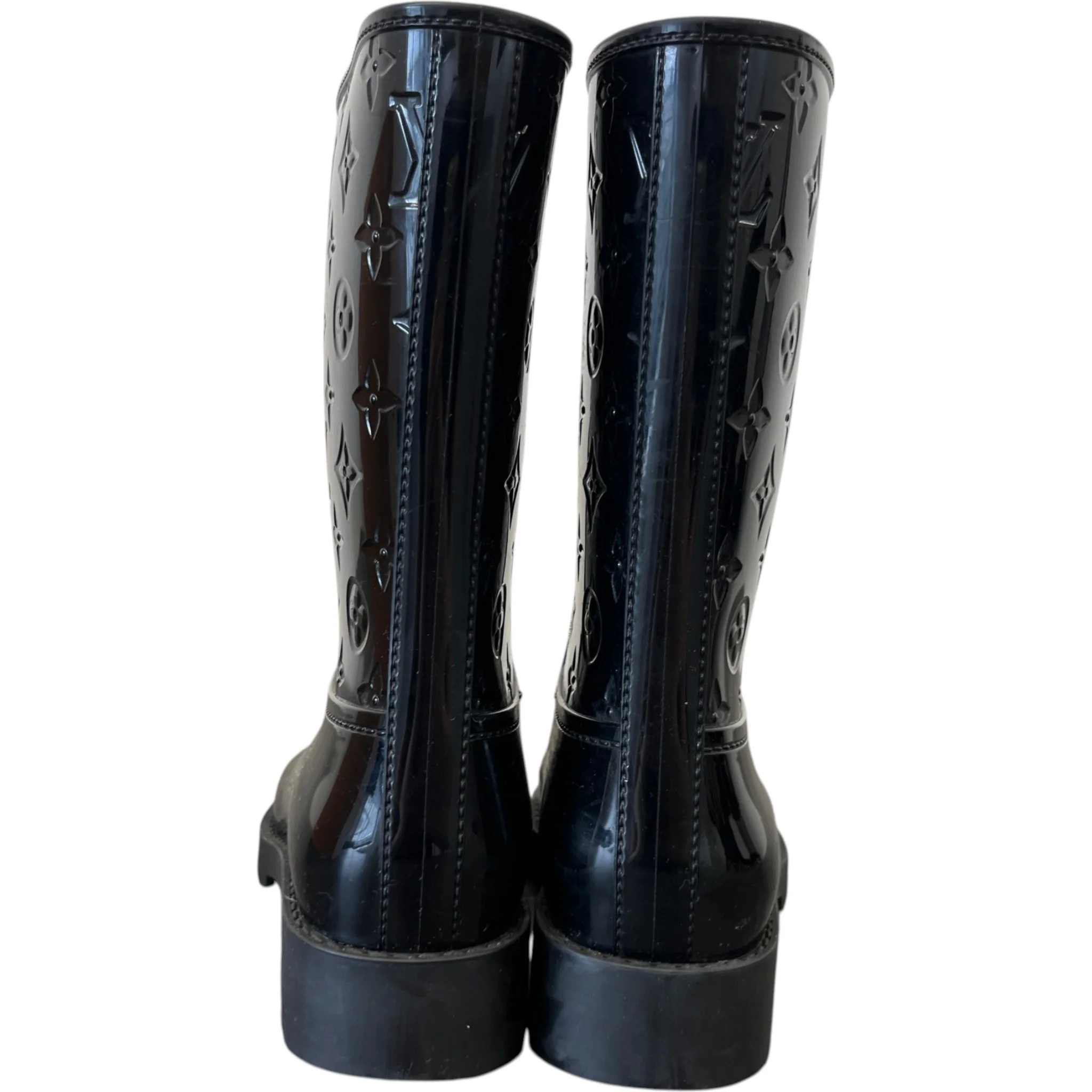 Women's Drops Flat Half Rain Wellies Black Size EU 36 / UK 3 - Image 7