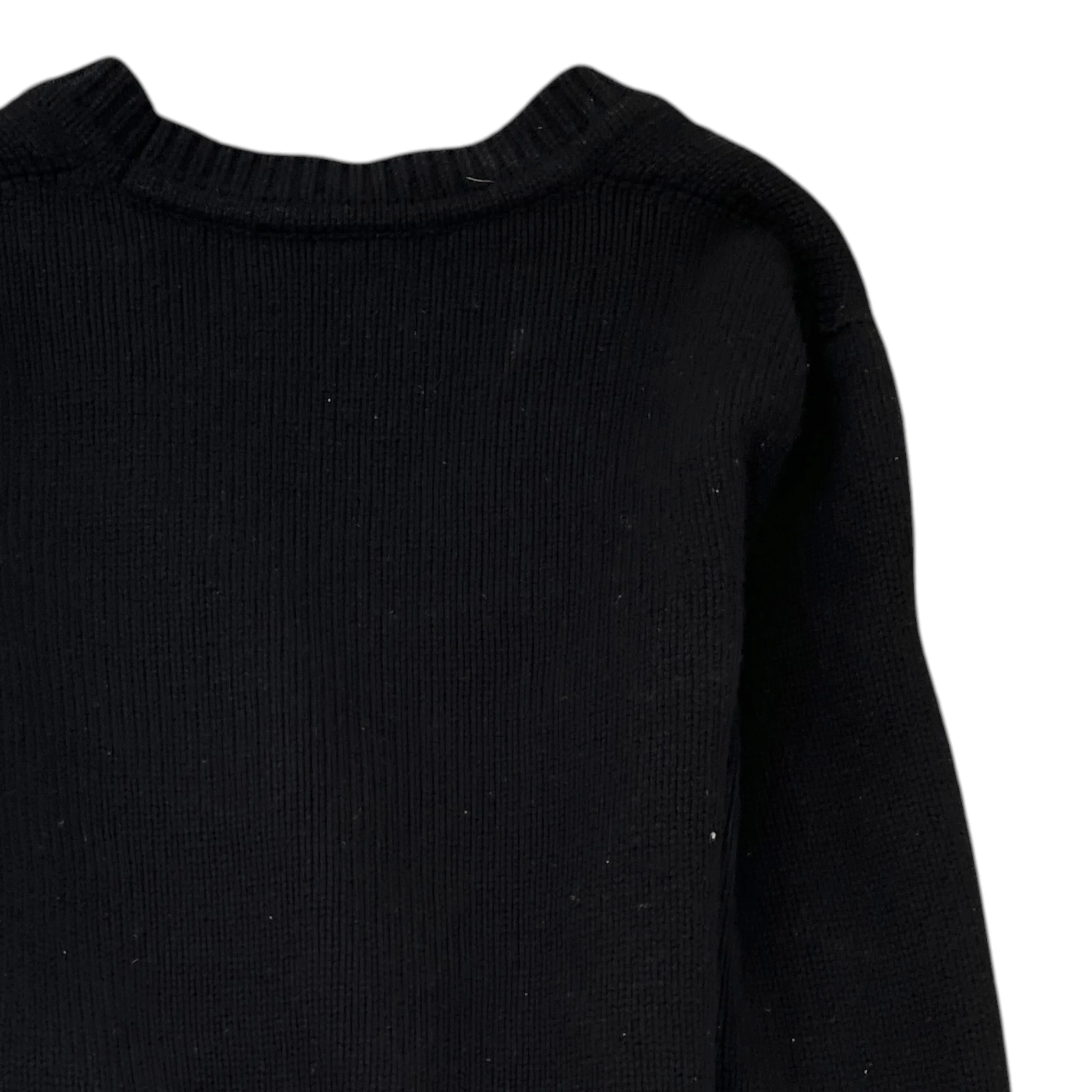 Women's Embellished Logo Cardigan Black Size XS - Image 4