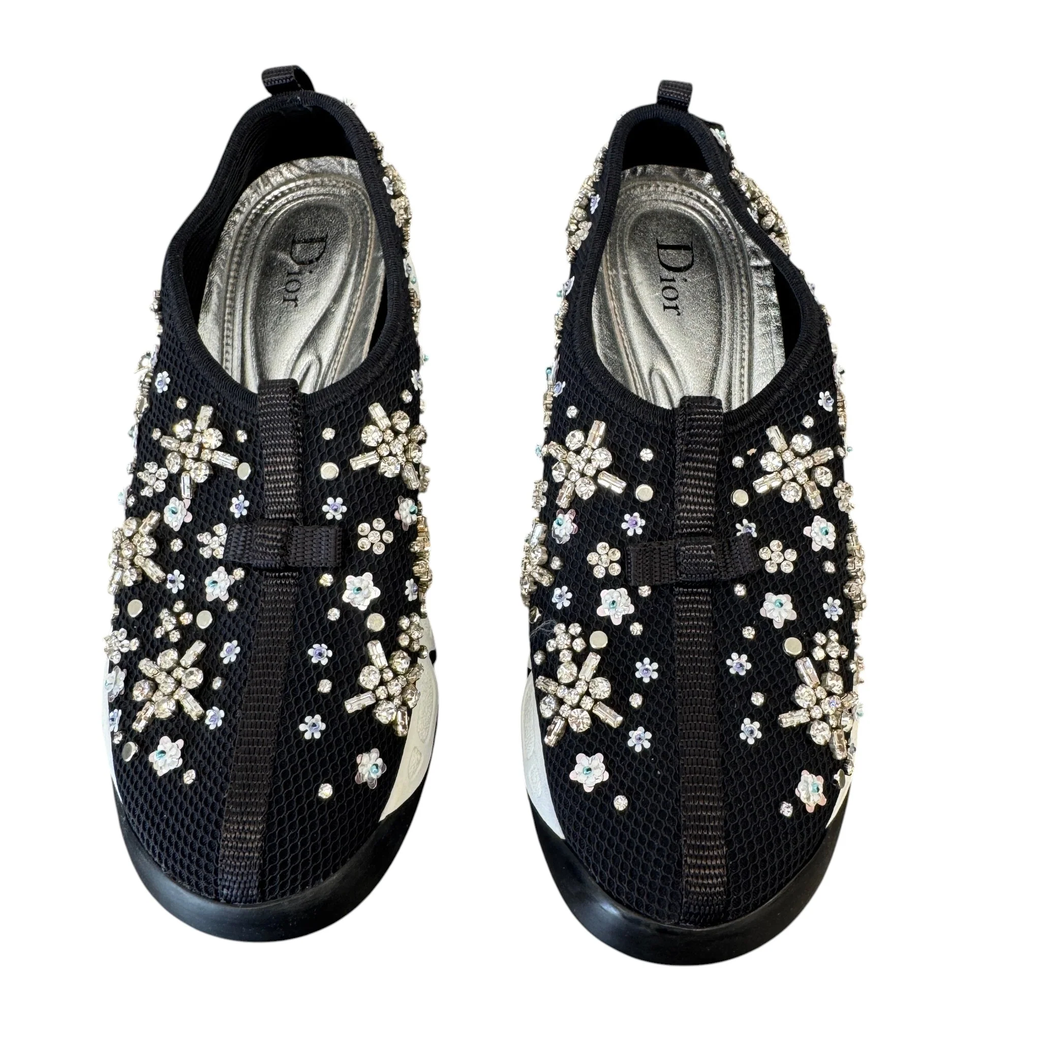 Women's Embellished Low Trainers Black Size EU 36.5 / UK 3.5 - Image 6