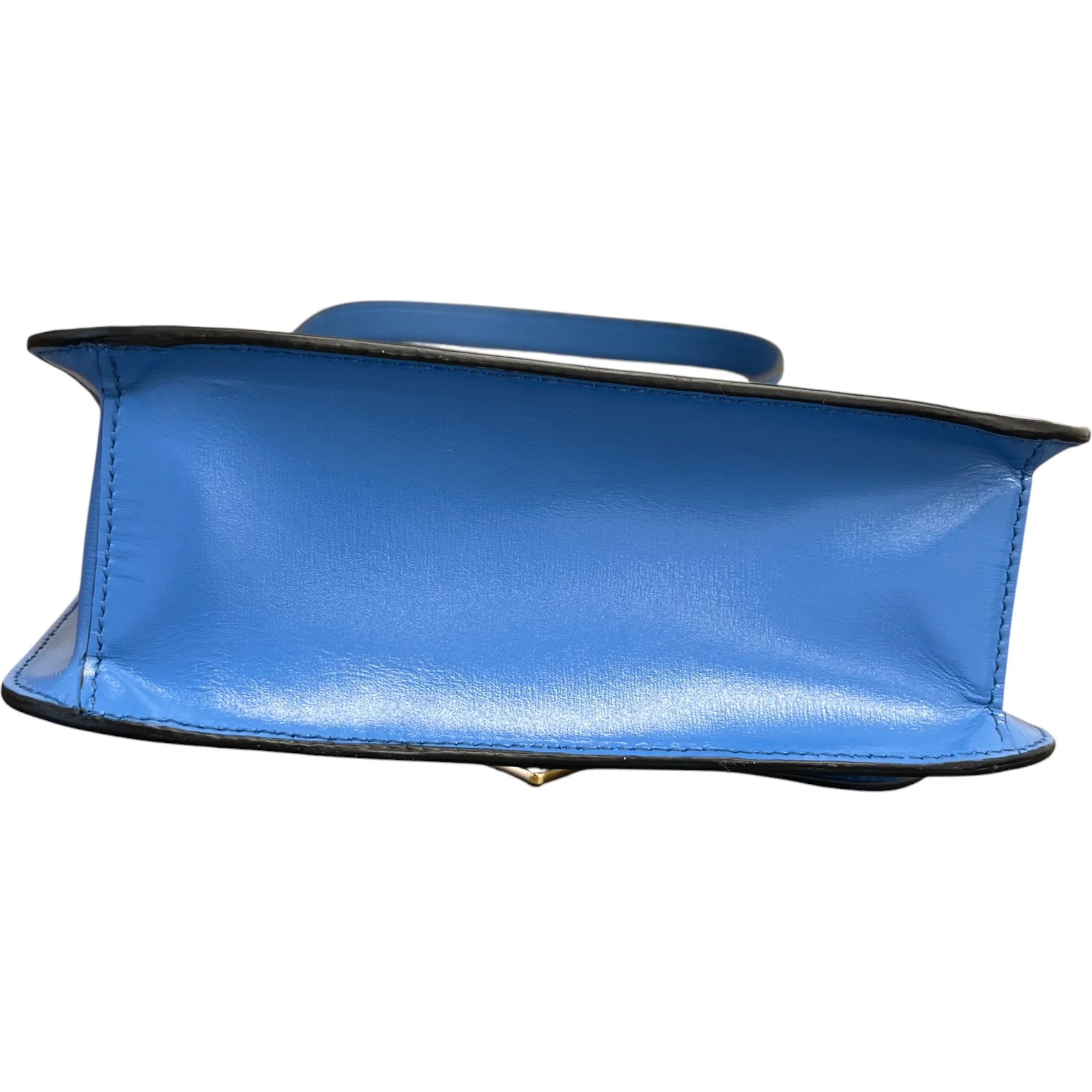 Women's Embleme Plaque Handbag Blue - Image 10