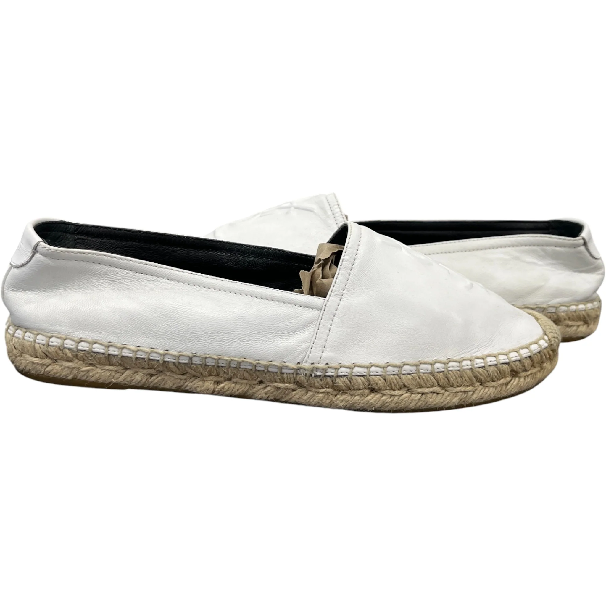 Women's Embossed Espadrille Loafers White Size EU 38.5 / UK 5.5 - Image 3
