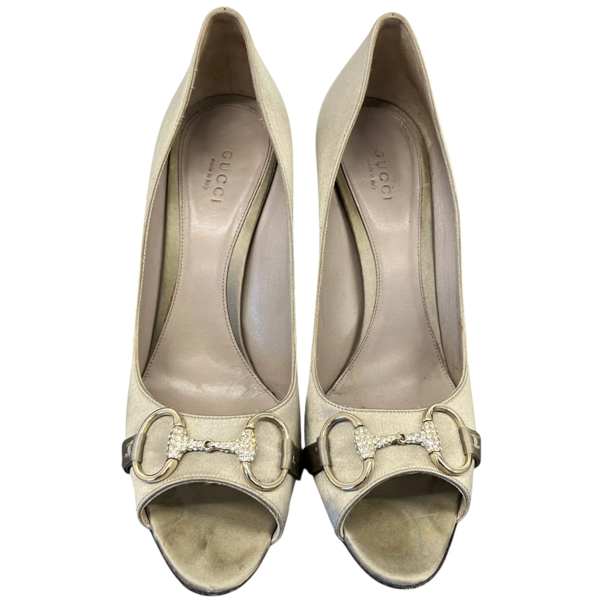 Women's Embroidered Hoursebit Heels Silver Size EU 39.5 / UK 6.5 - Image 6