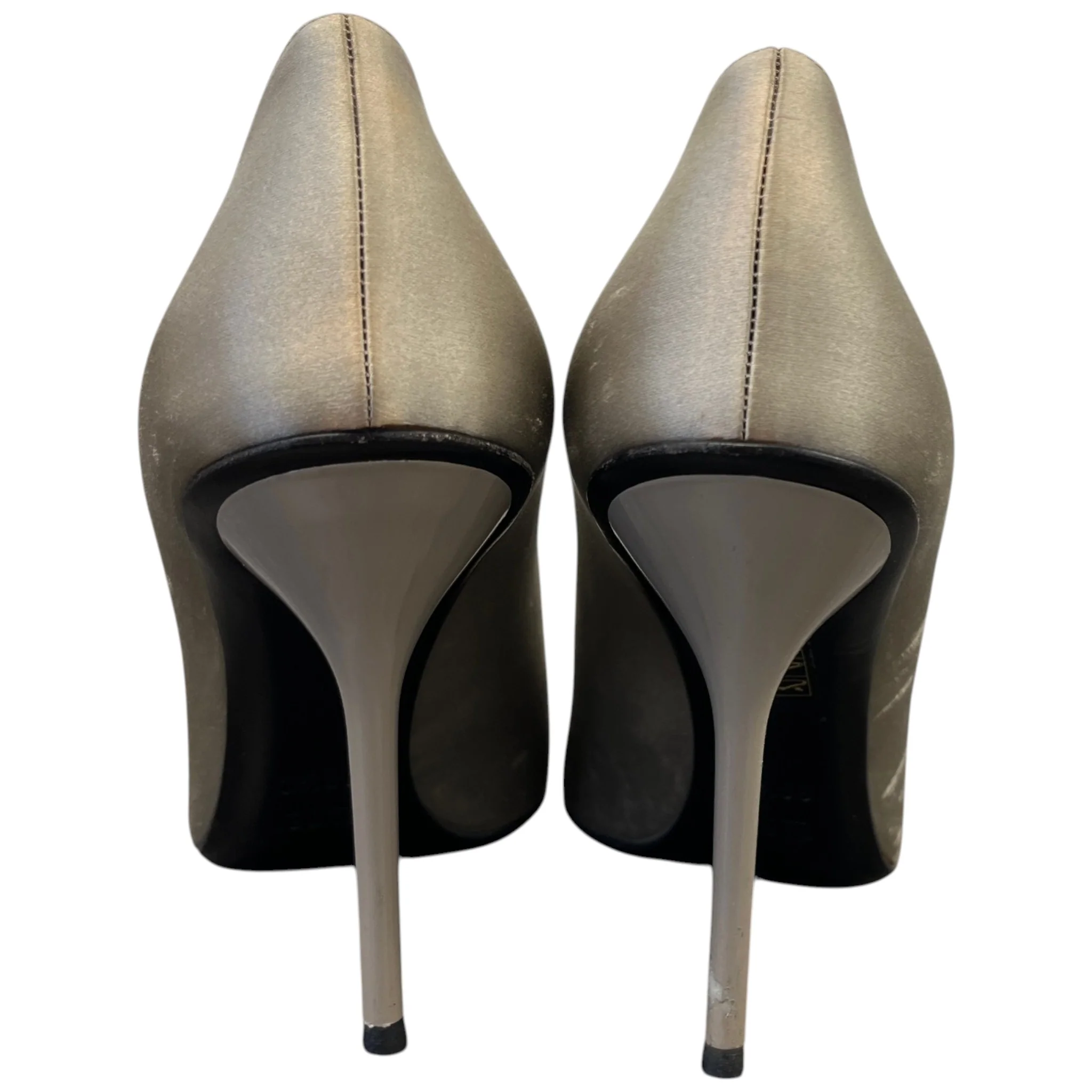 Women's Embroidered Hoursebit Heels Silver Size EU 39.5 / UK 6.5 - Image 7