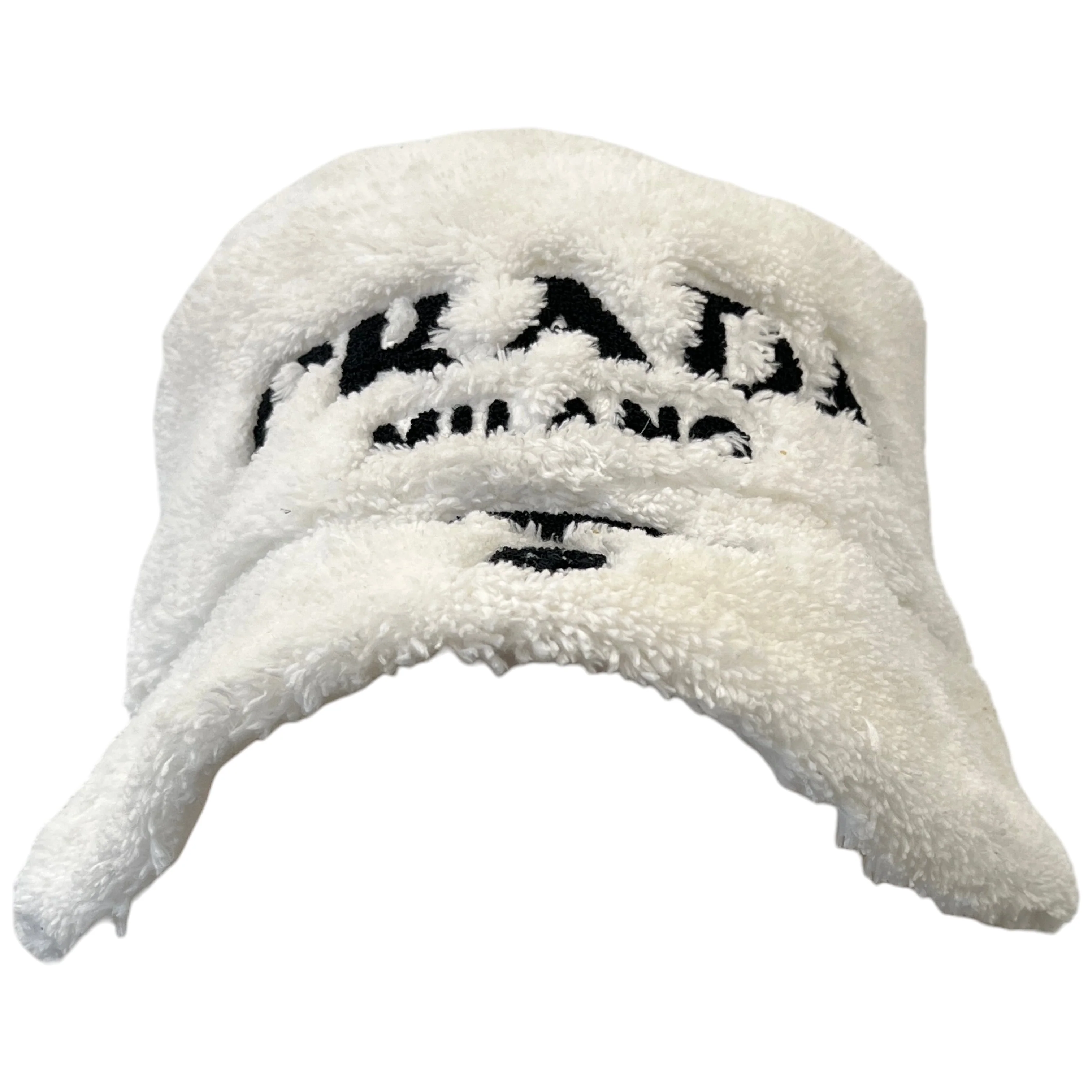 Women's Embroidered Logo Bucket Hat White Size S