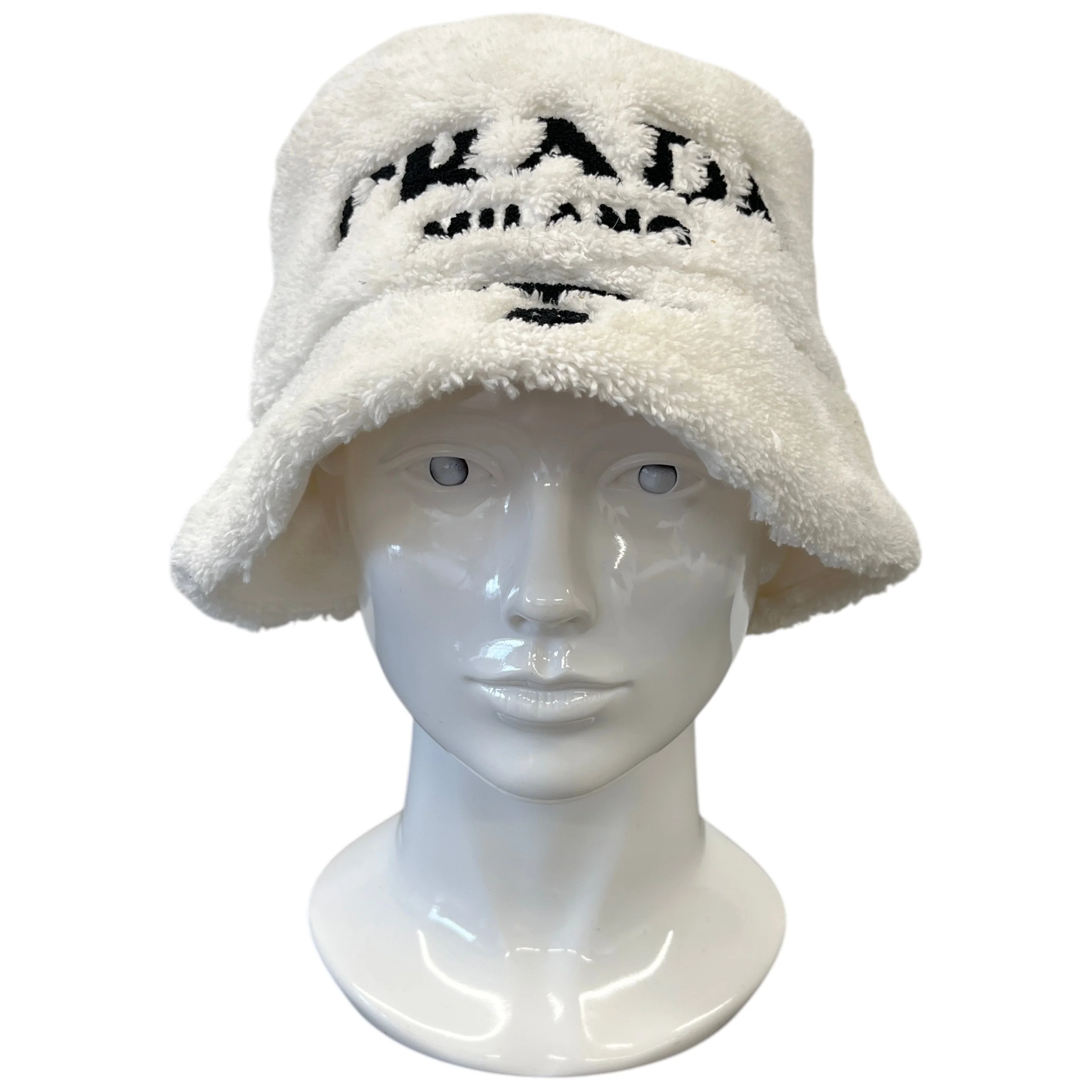 Women's Embroidered Logo Bucket Hat White Size S - Image 2