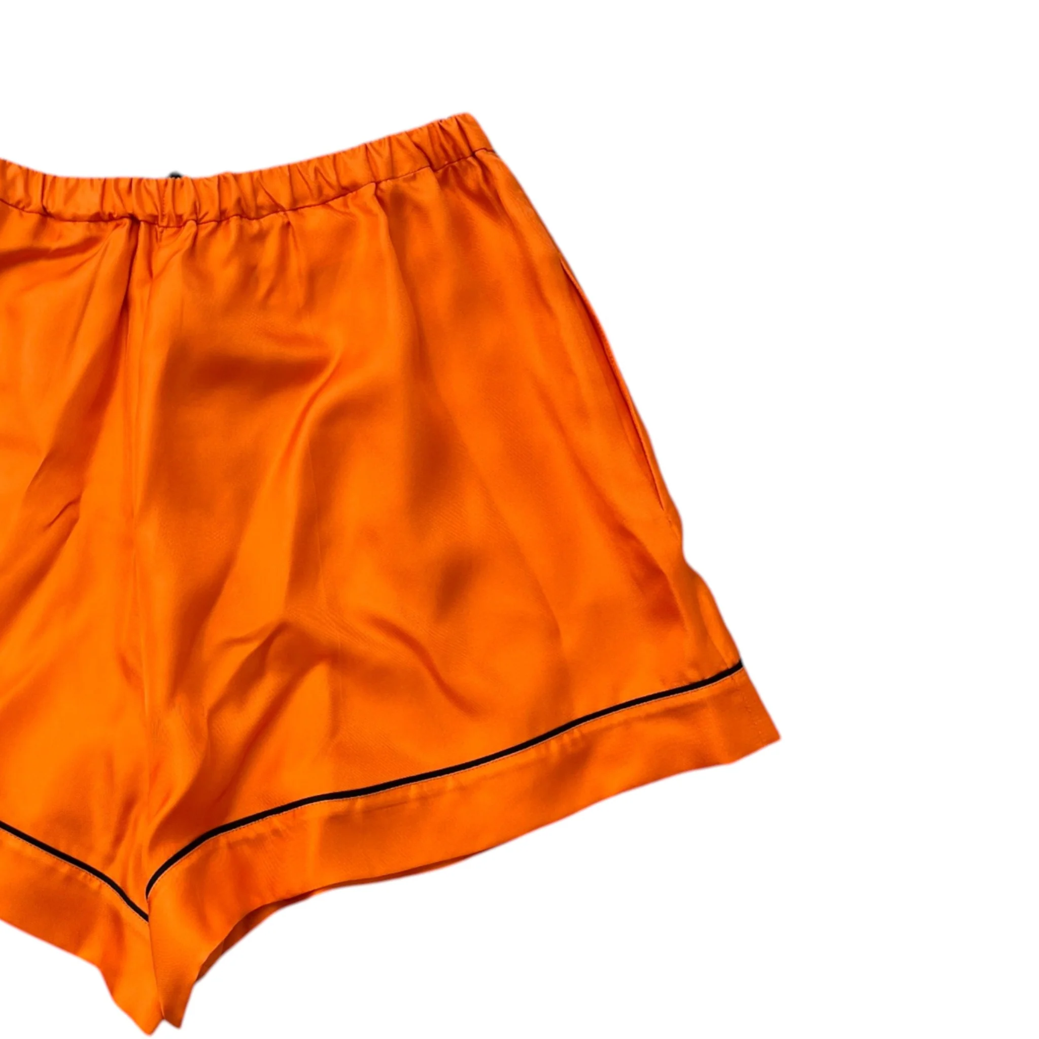 Women's Embroidered Logo Set Full Tracksuit Orange Size S - Image 10