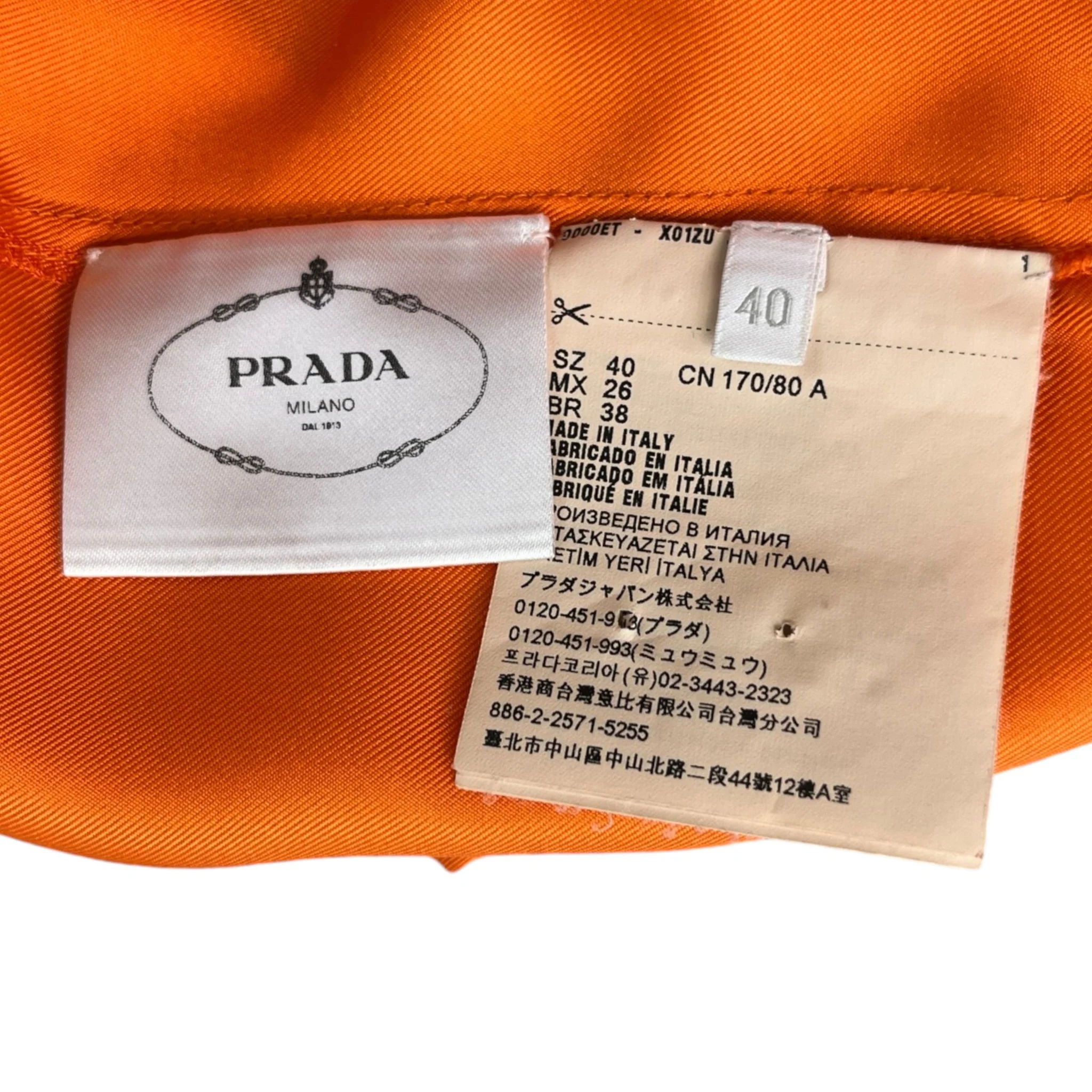 Women's Embroidered Logo Set Full Tracksuit Orange Size S - Image 12