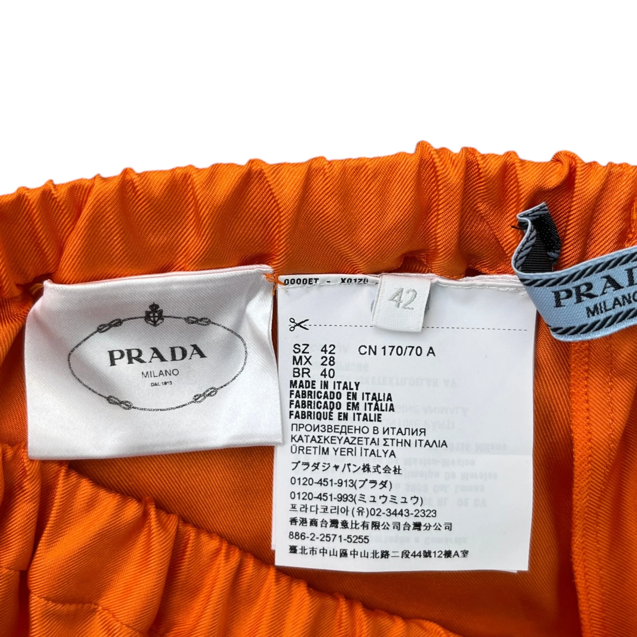 Women's Embroidered Logo Set Full Tracksuit Orange Size S - Image 14