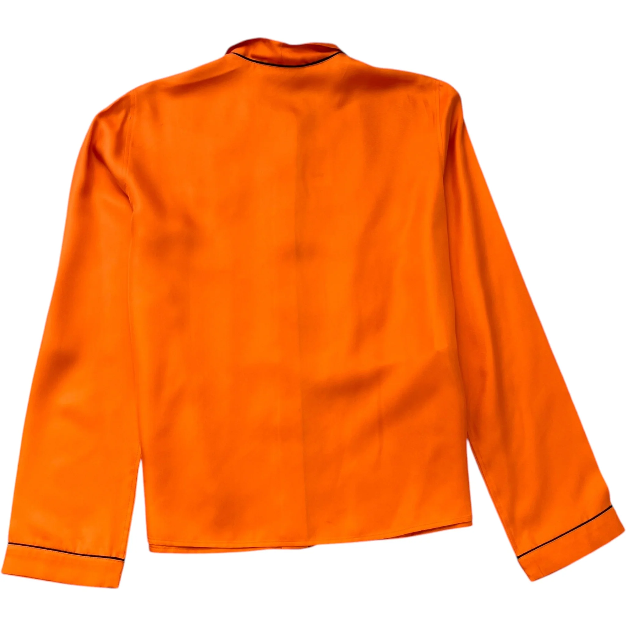 Women's Embroidered Logo Set Full Tracksuit Orange Size S - Image 3