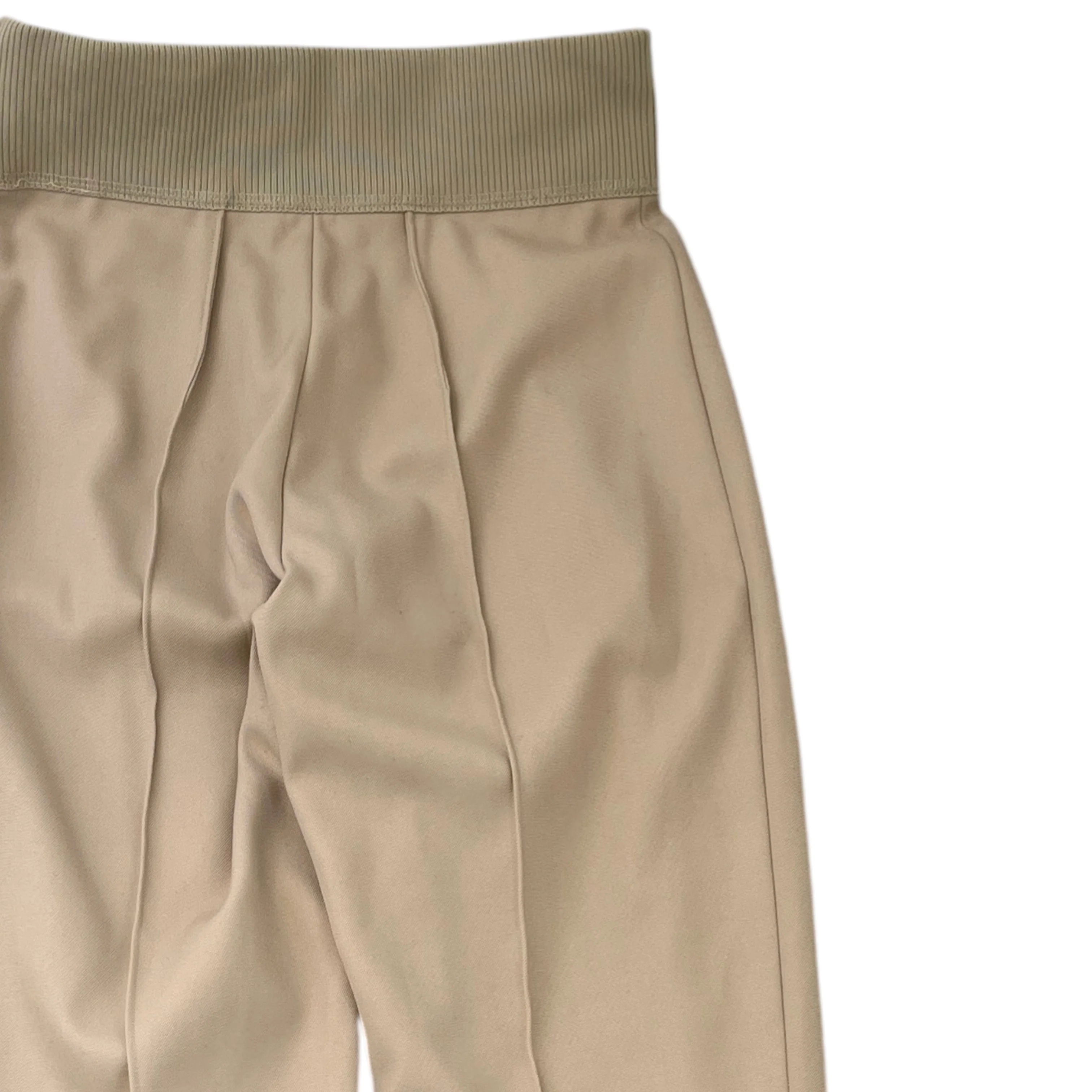 Women's Embroidered Logo Trousers Beige Size UK10 - Image 4