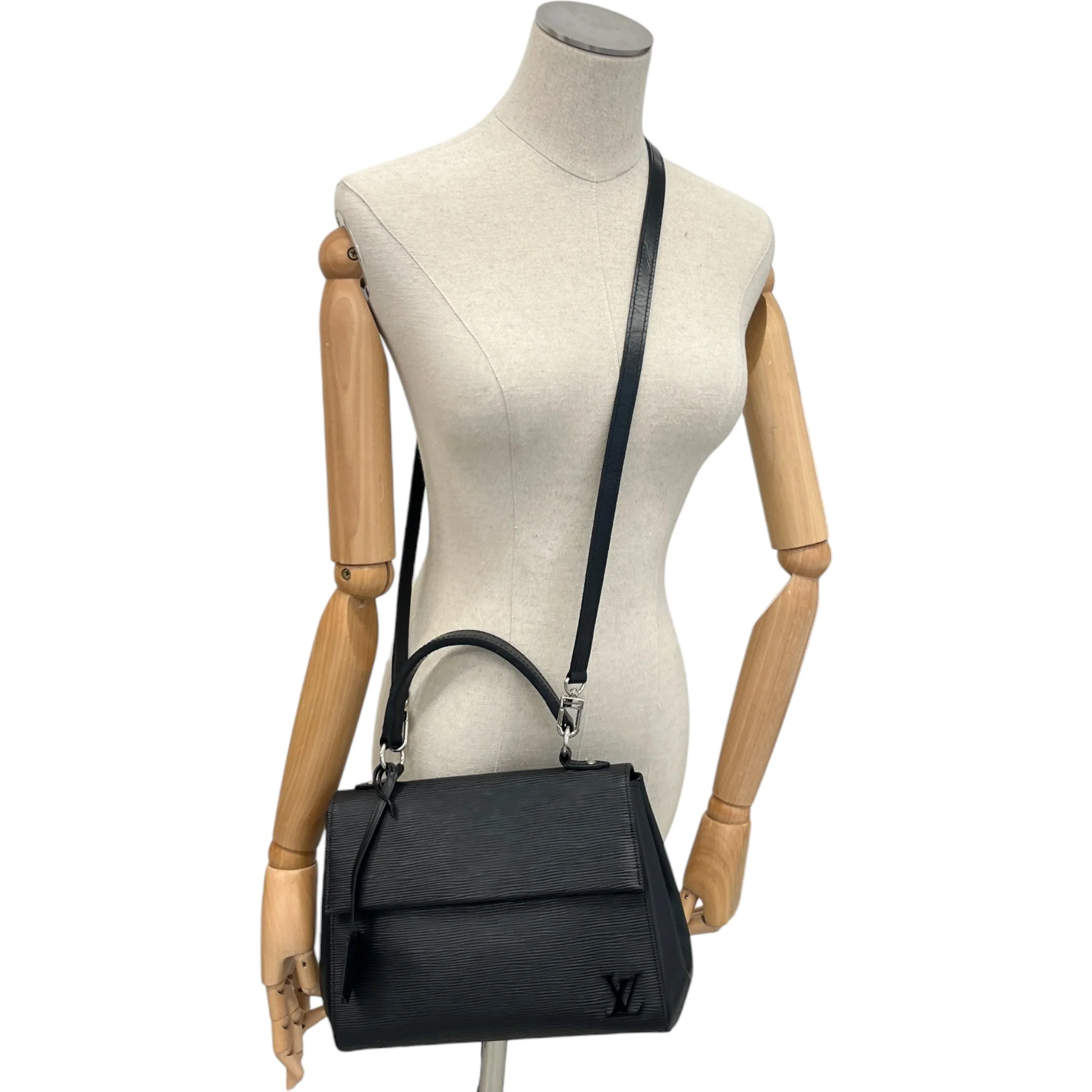 Women's Epi Leather Cluny Bb Bag Black - Image 2