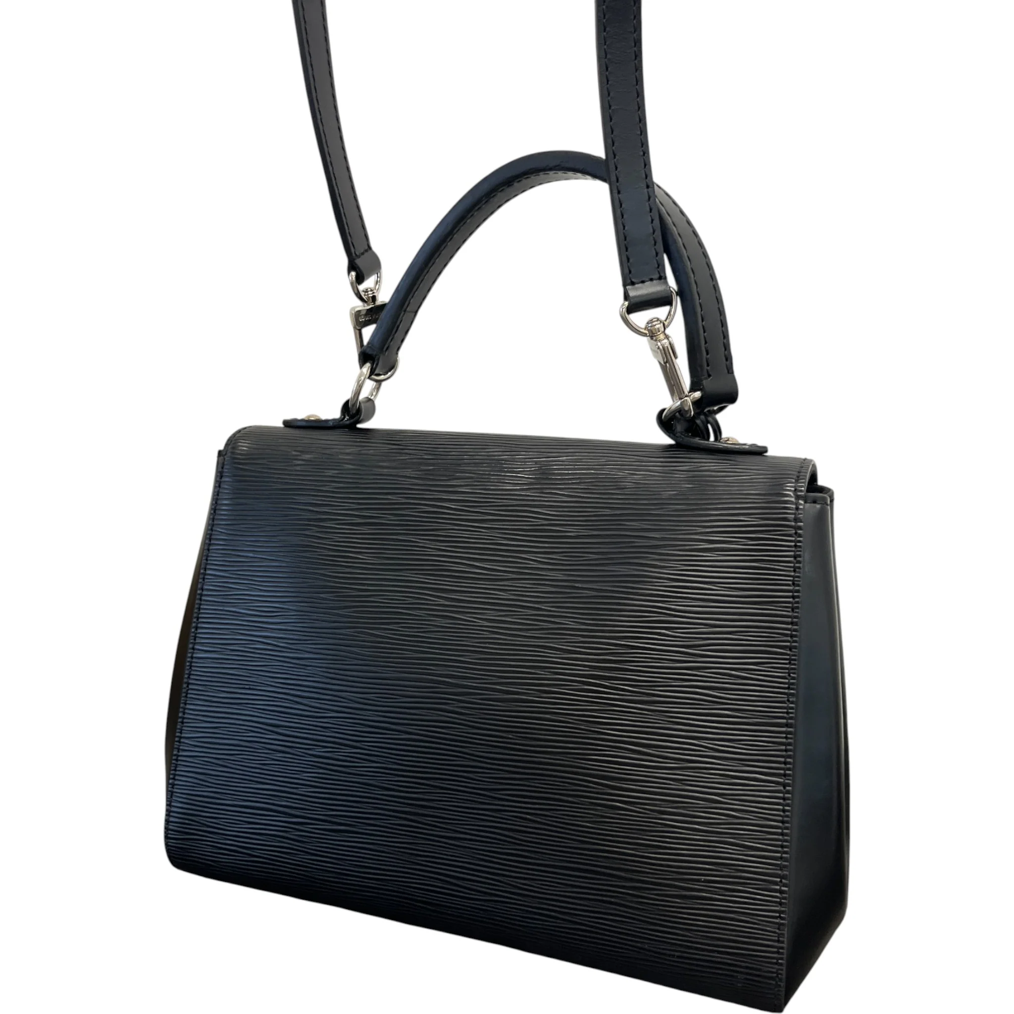 Women's Epi Leather Cluny Bb Bag Black - Image 9