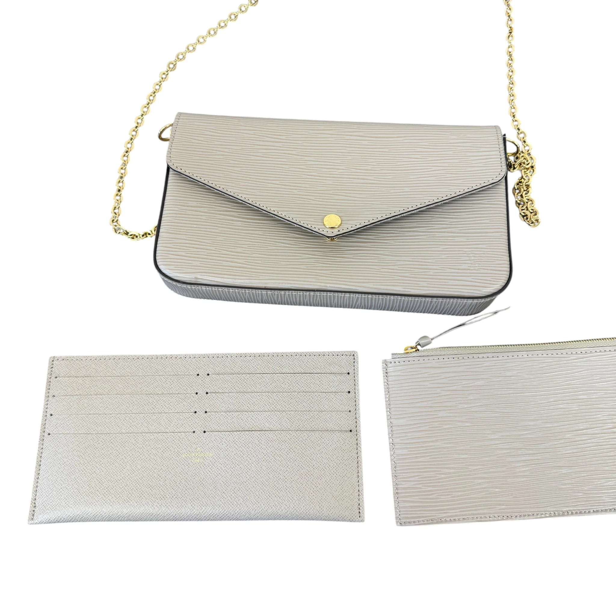 Women's Epi Leather Felicie Bag Beige - Image 9