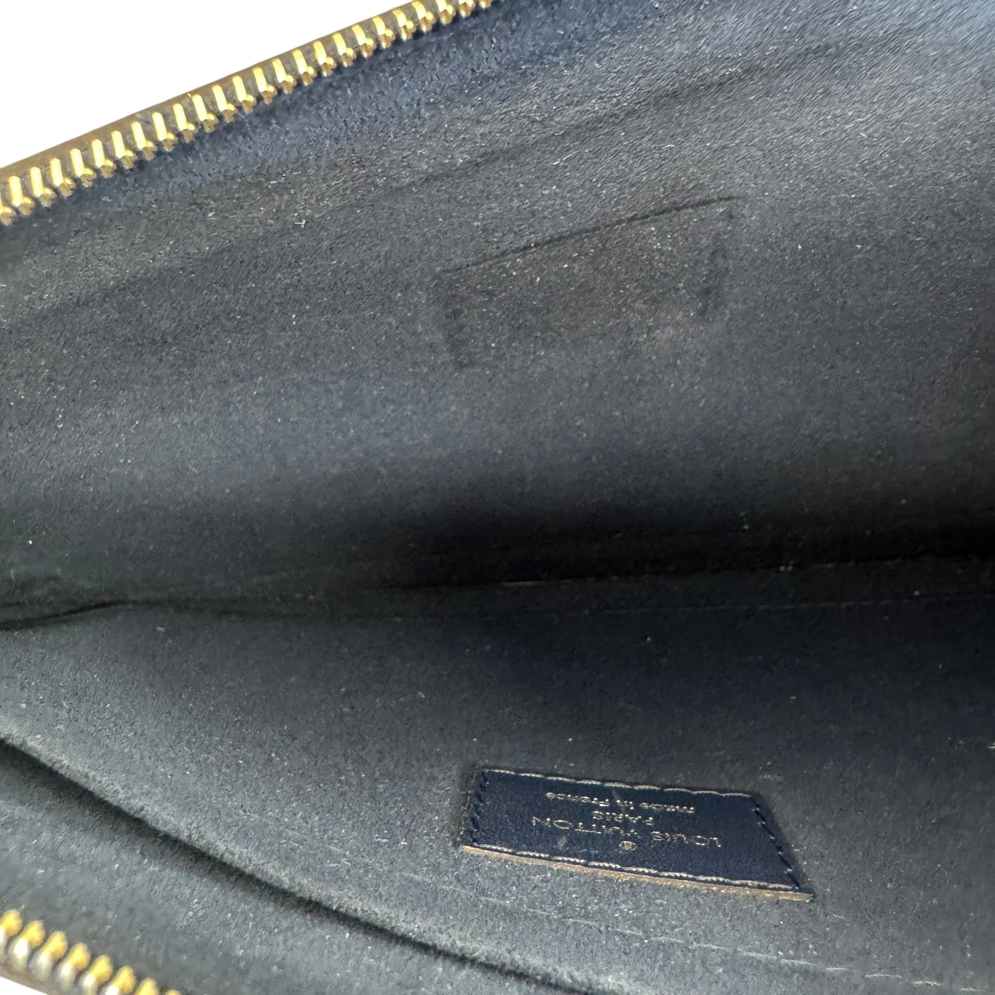 Women's Epi Leather Pouch Navy - Image 7