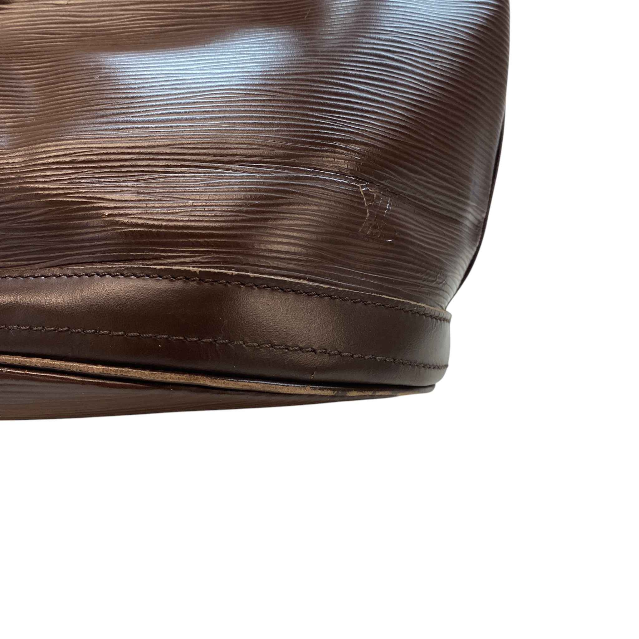 Women's Epi Petit Bucket Bag Brown - Image 9
