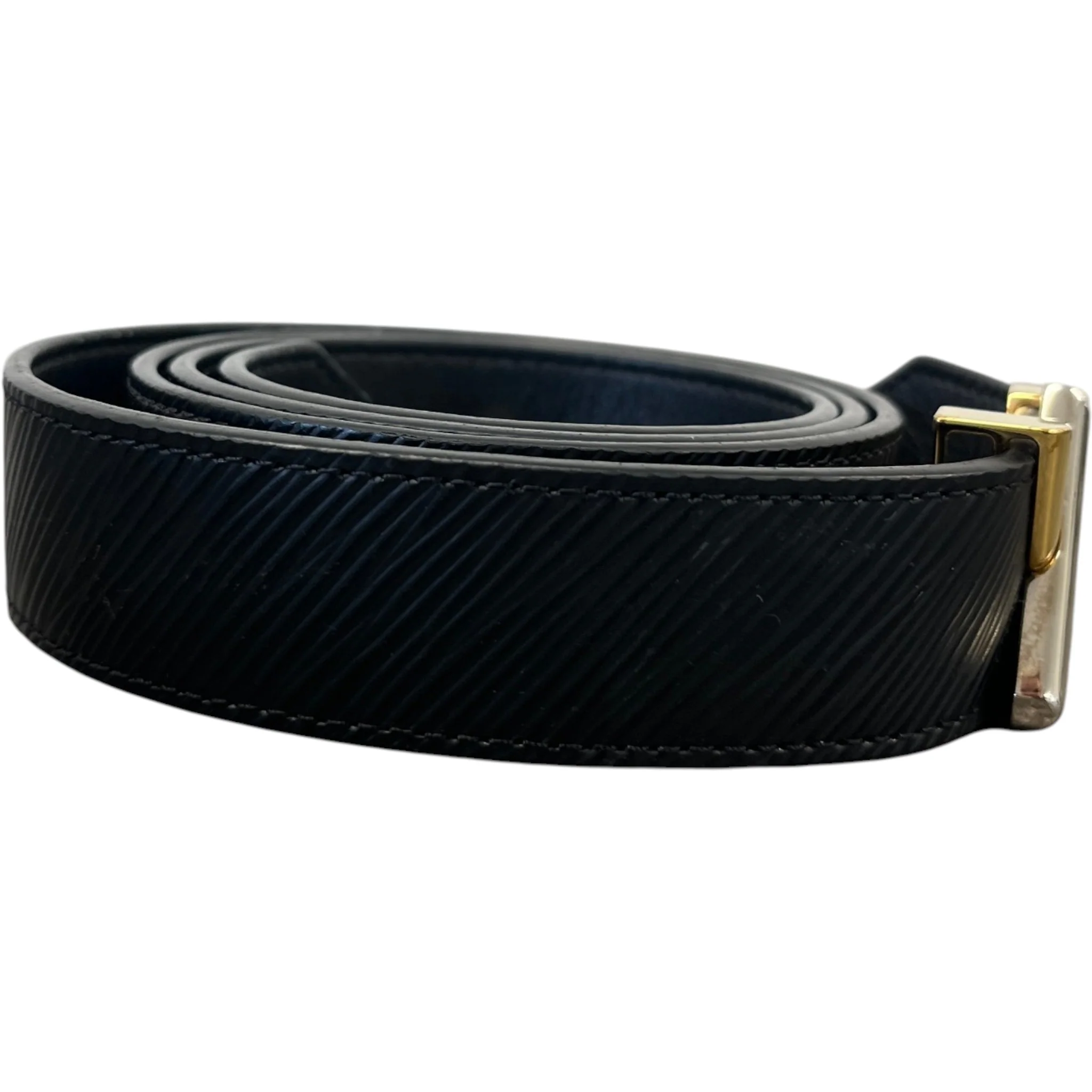 Women's Epi Twist Belt Black Size 90CM / UK 12 - Image 3