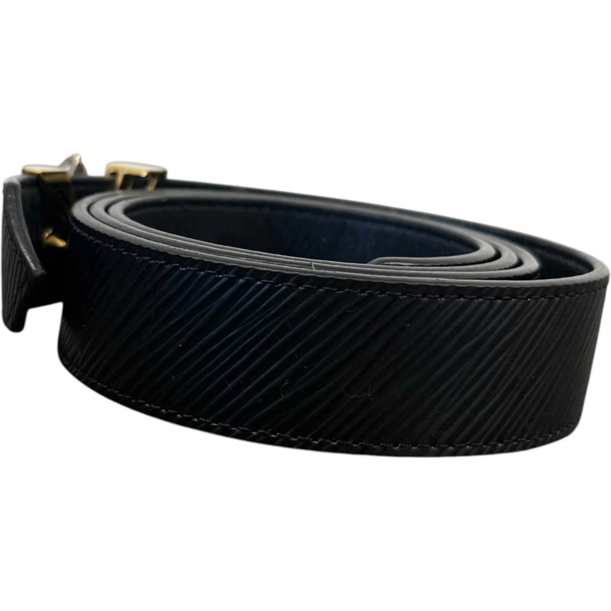 Women's Epi Twist Belt Black Size 90CM / UK 12 - Image 4