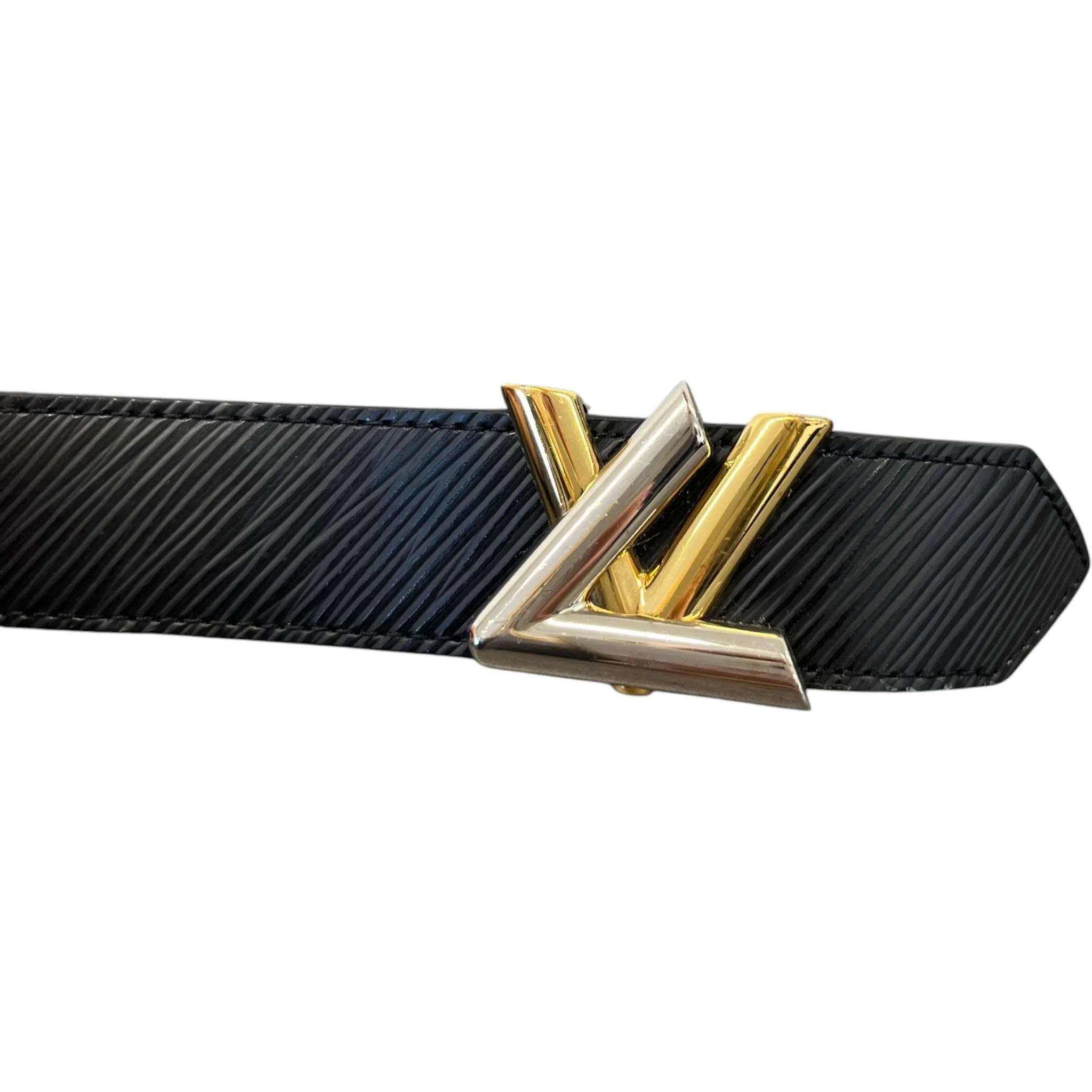 Women's Epi Twist Belt Black Size 90CM / UK 12 - Image 5