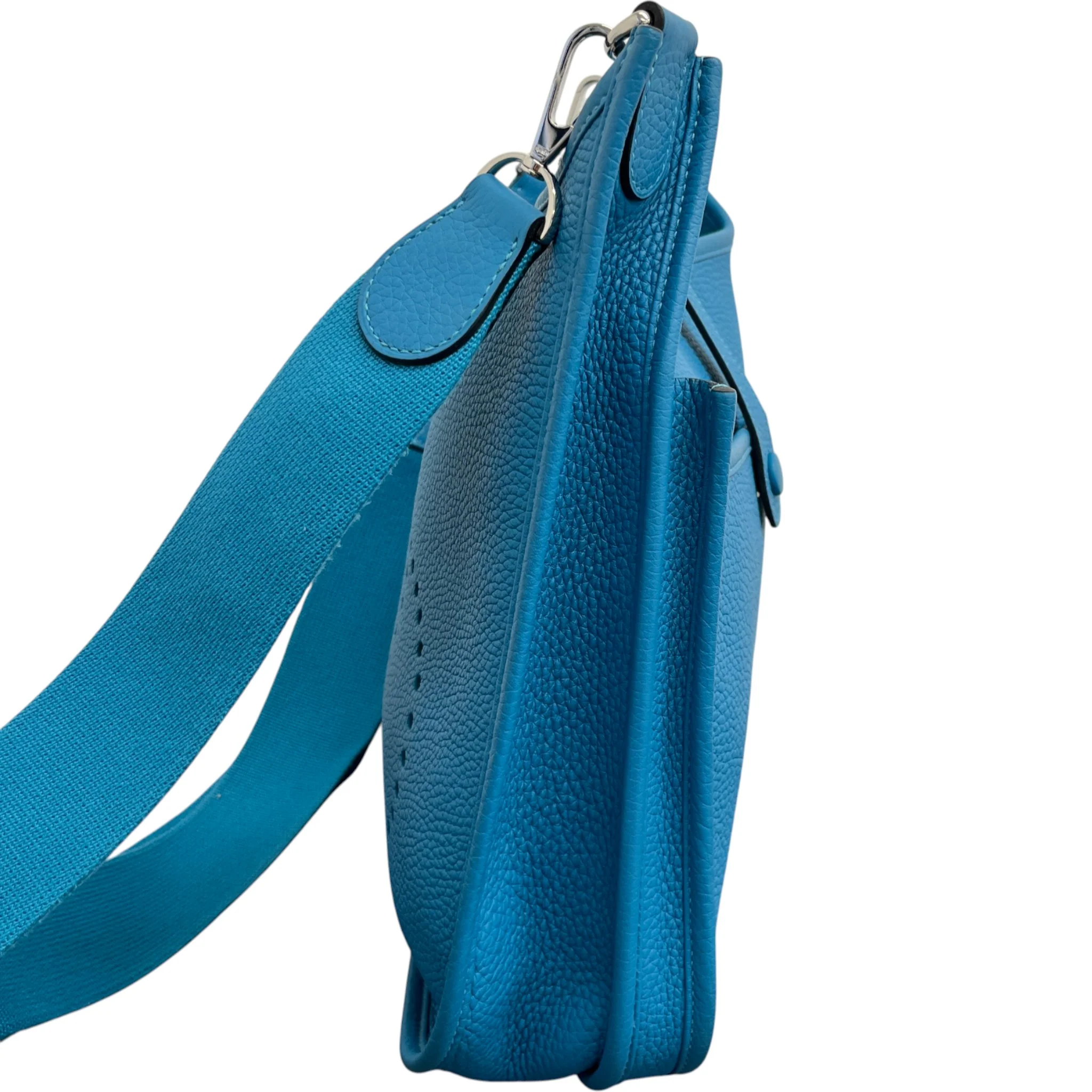 Women's Evelyne 29 Togo Blue Jean Bag Blue - Image 6