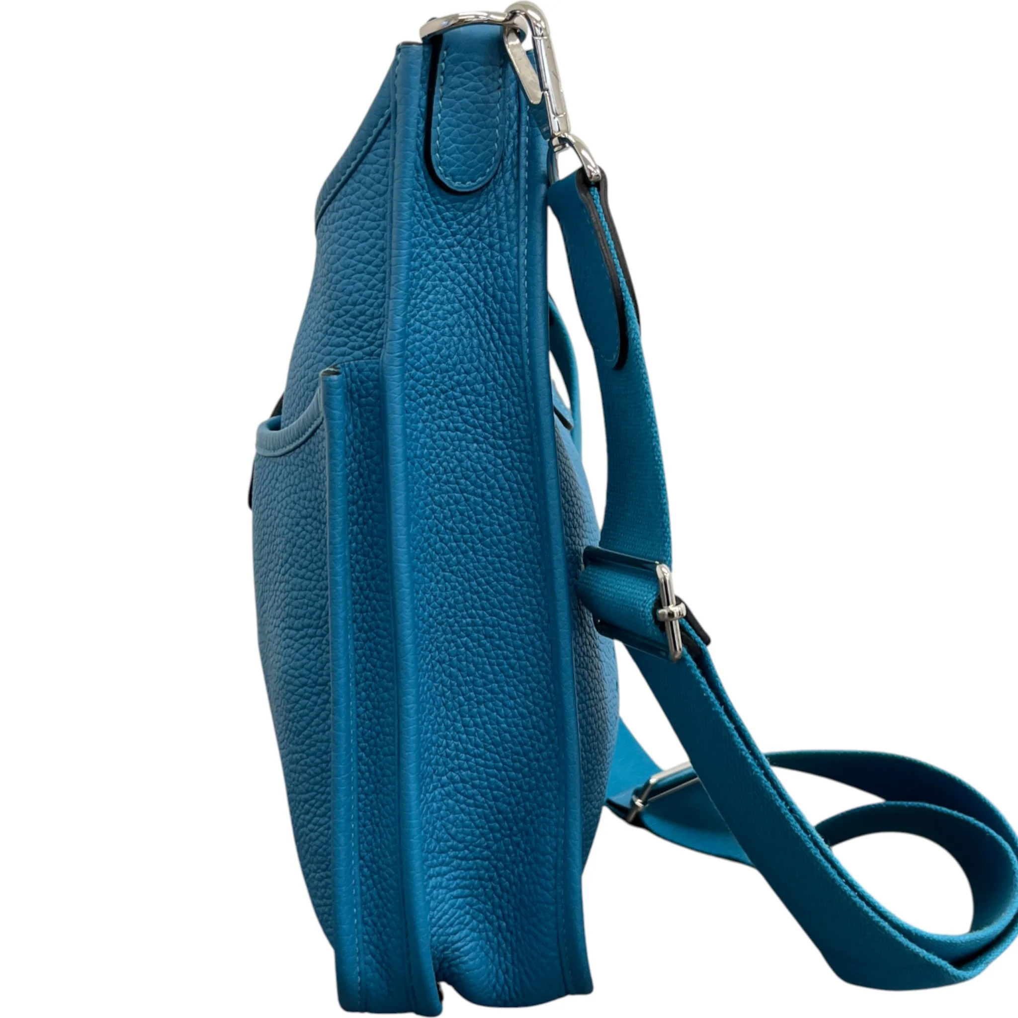 Women's Evelyne 29 Togo Blue Jean Bag Blue - Image 7