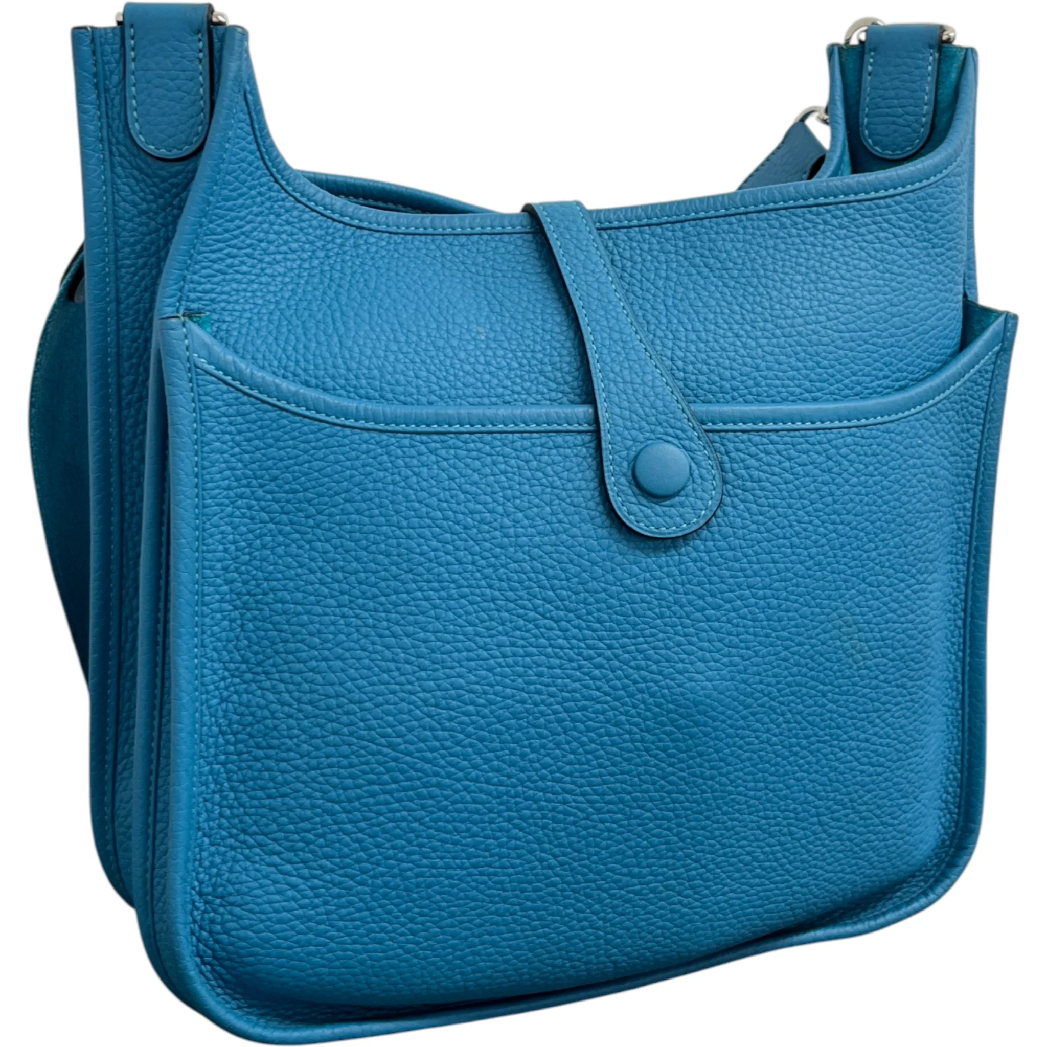 Women's Evelyne 29 Togo Blue Jean Bag Blue - Image 8