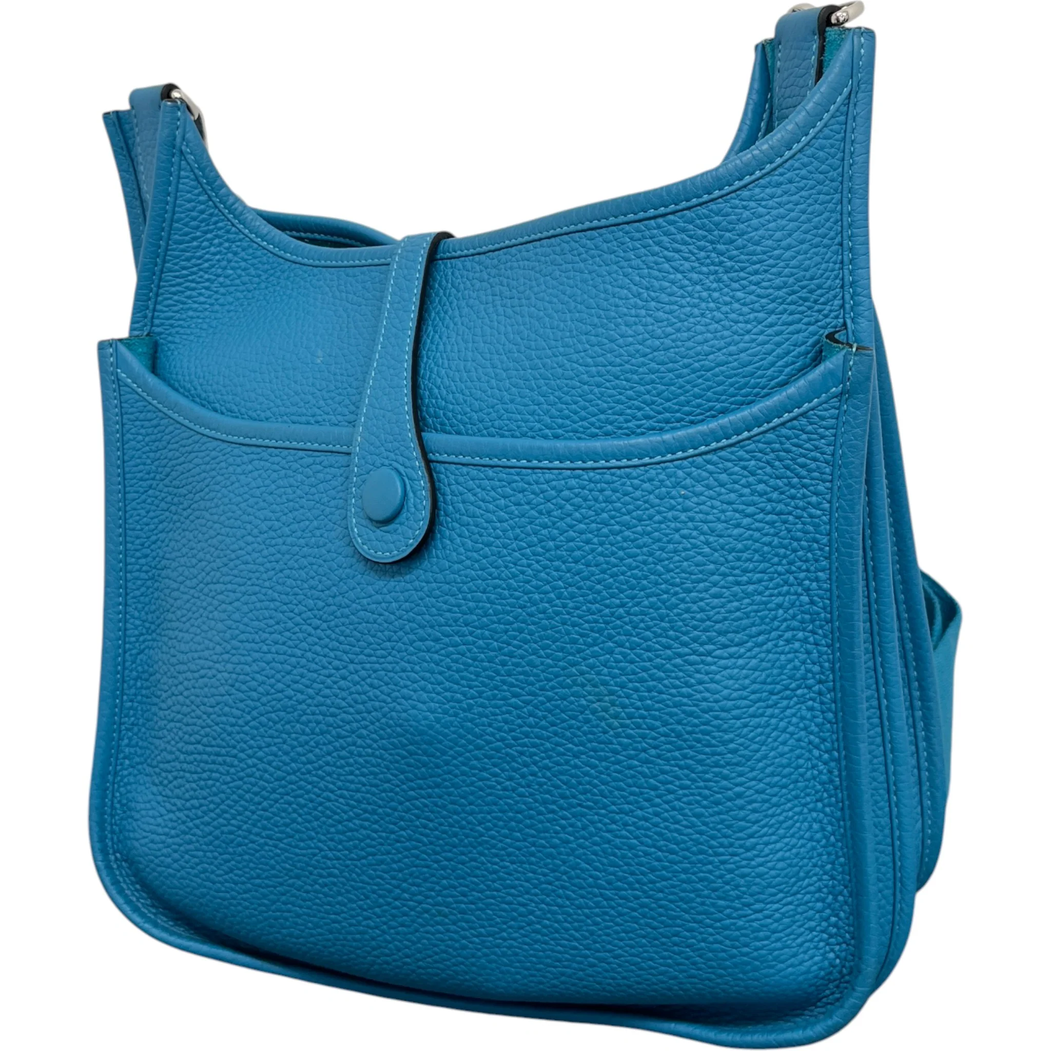 Women's Evelyne 29 Togo Blue Jean Bag Blue - Image 9