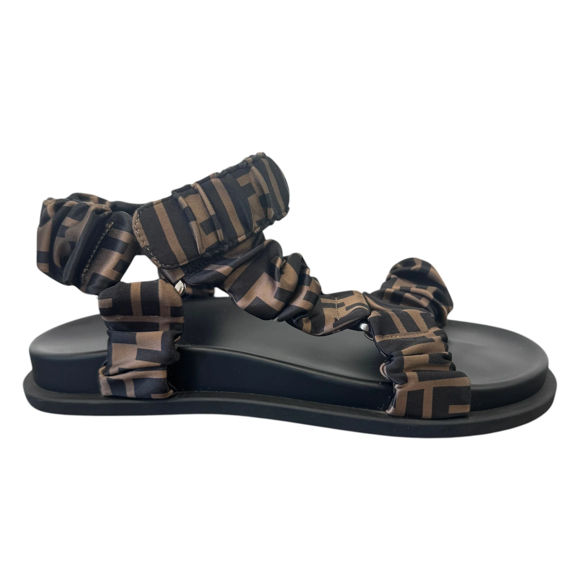 Women's Feel Brown Satin Sandals Brown Size EU 38 / UK 5