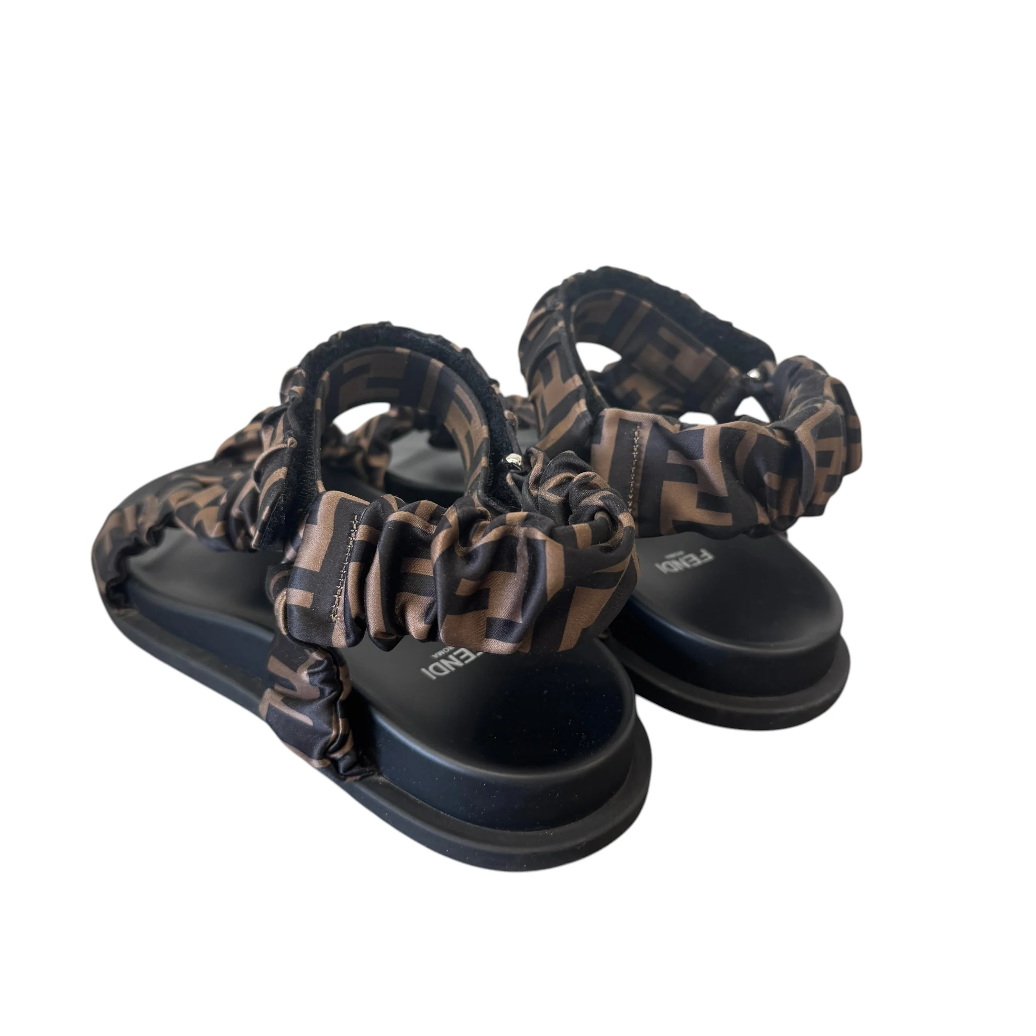 Women's Feel Brown Satin Sandals Brown Size EU 38 / UK 5 - Image 8