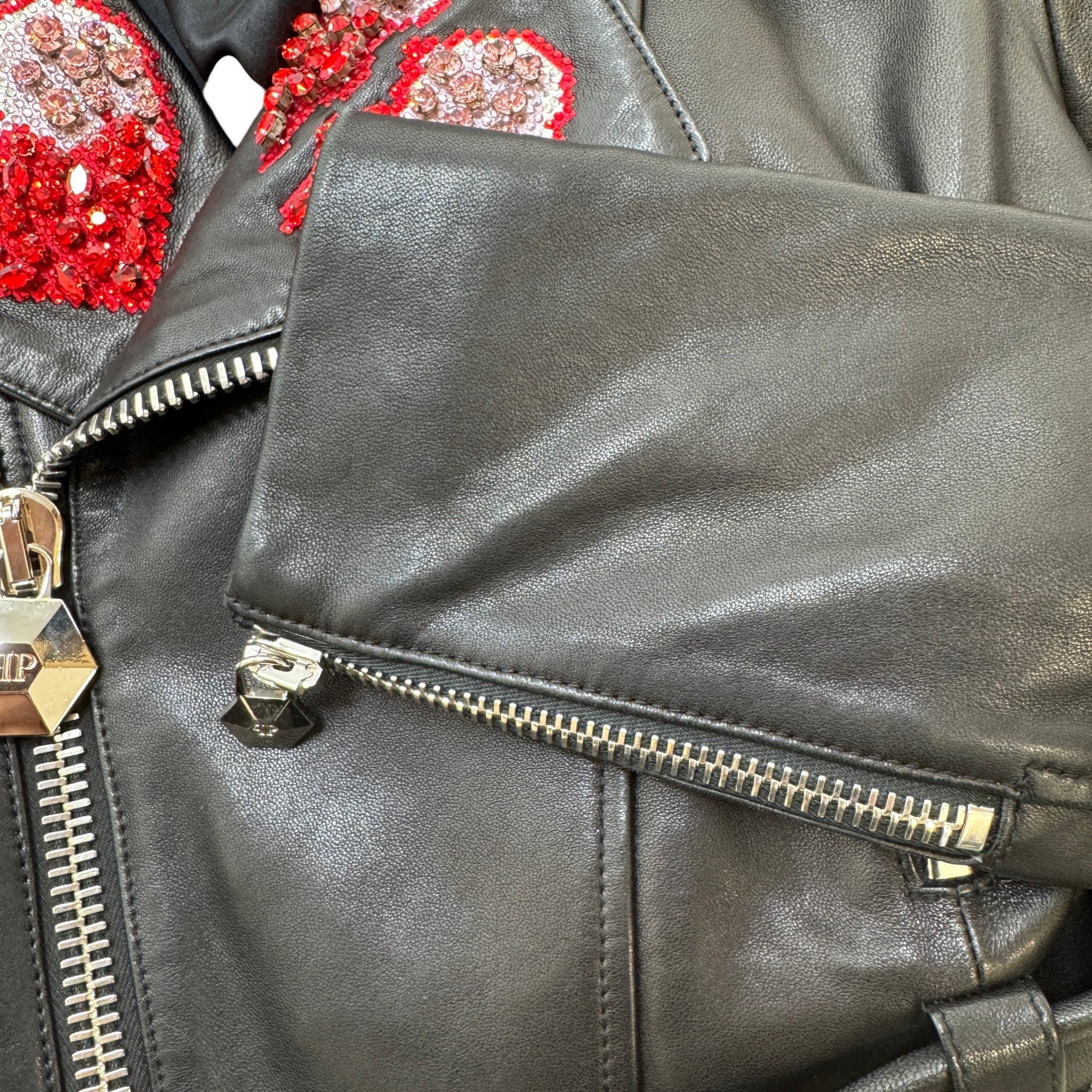 Women's For Love Biker Jacket Black Size S - Image 10