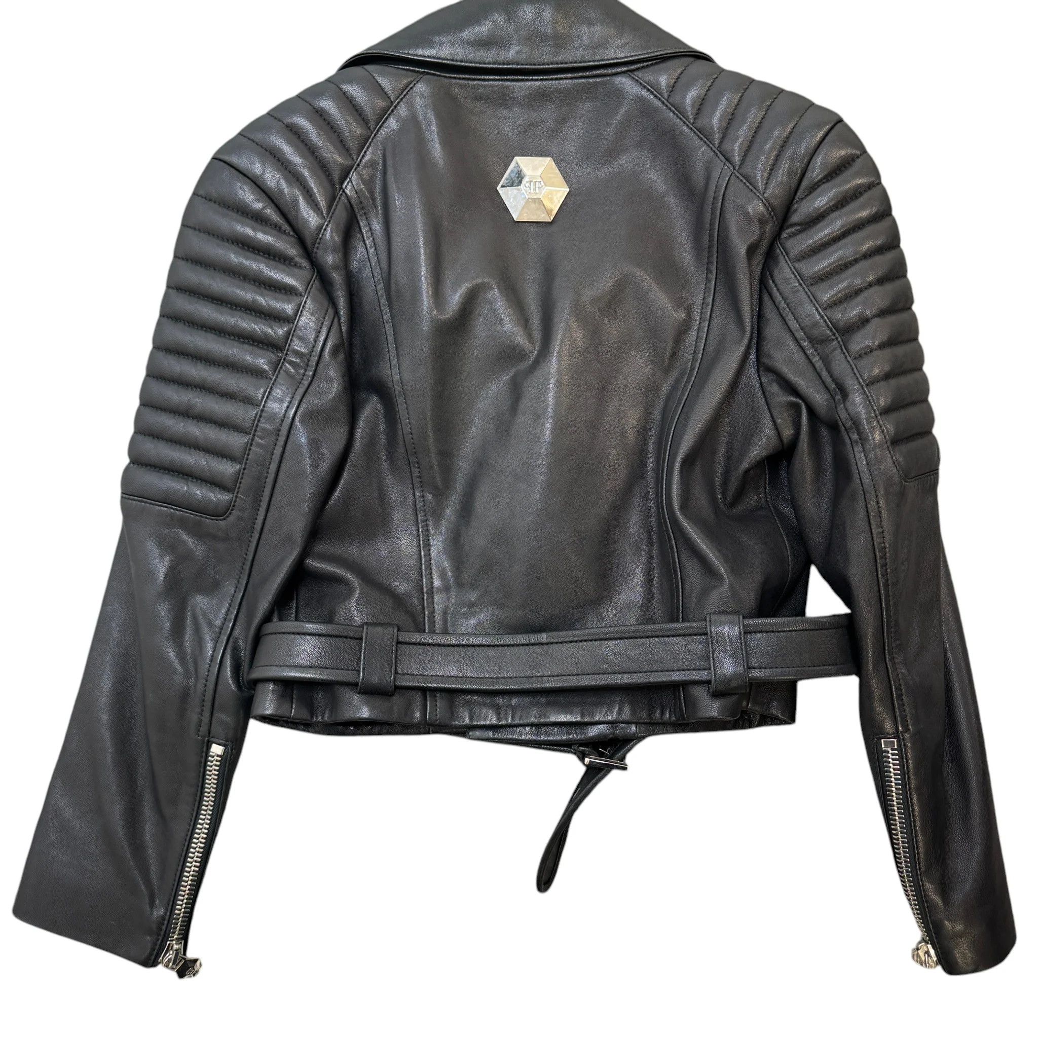 Women's For Love Biker Jacket Black Size S - Image 2