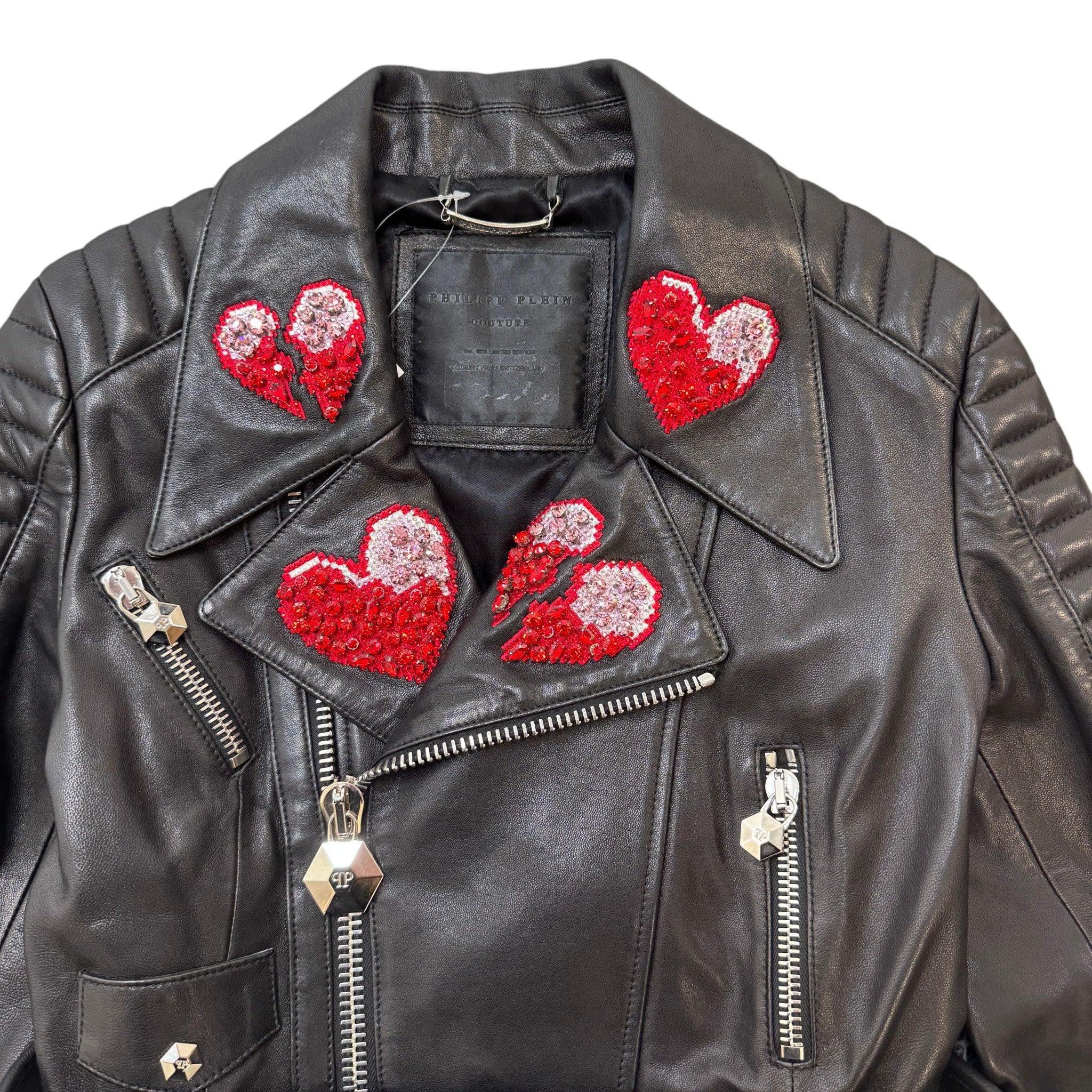 Women's For Love Biker Jacket Black Size S - Image 3