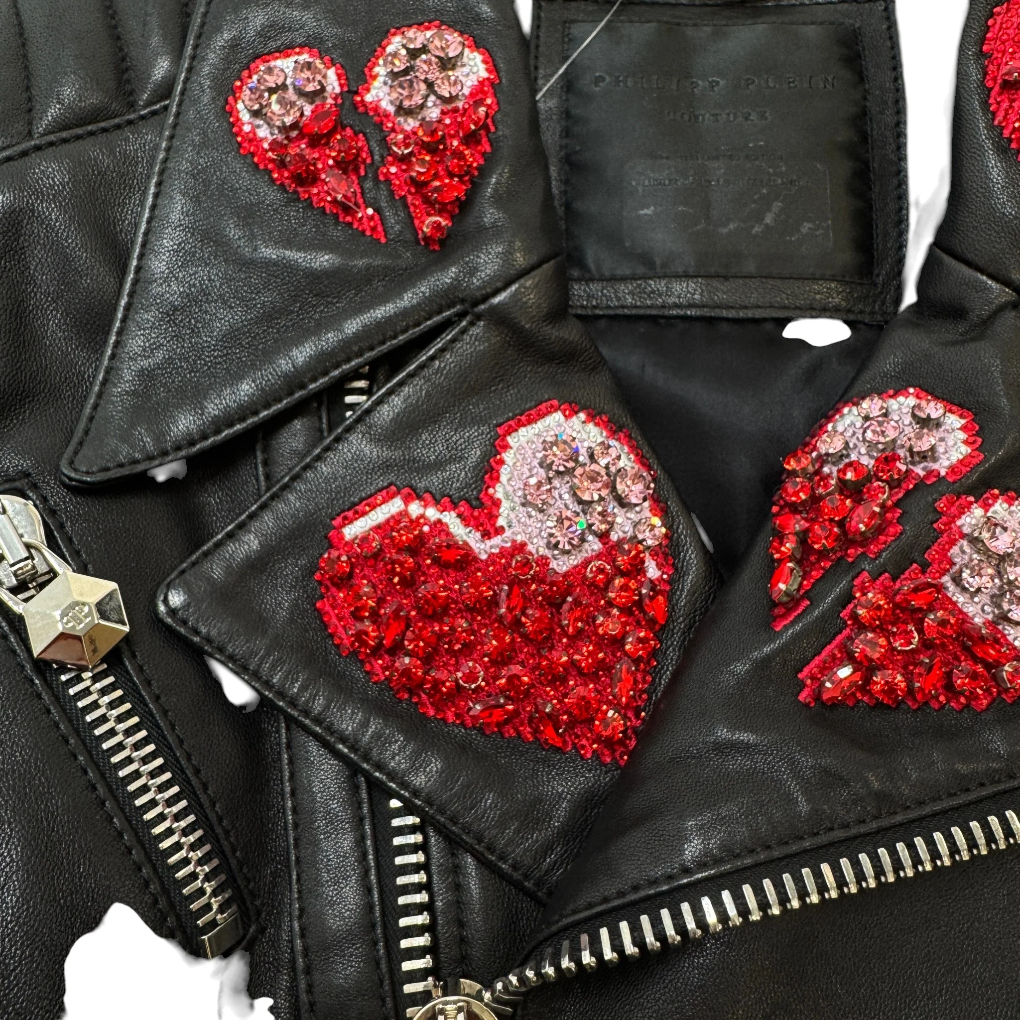 Women's For Love Biker Jacket Black Size S - Image 6