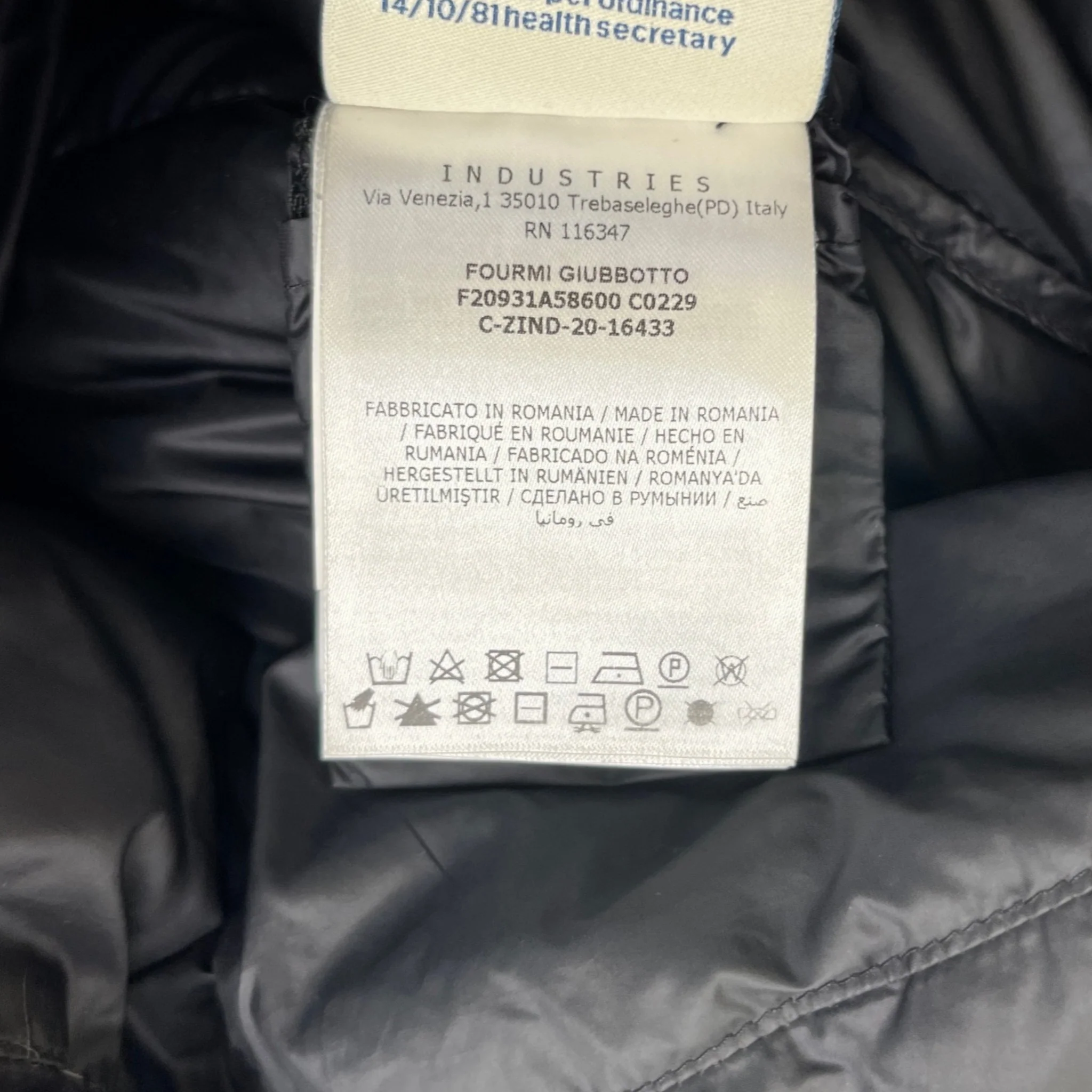 Women's Fourmi Down Jacket Black Size 0 / UK 4 - Image 10