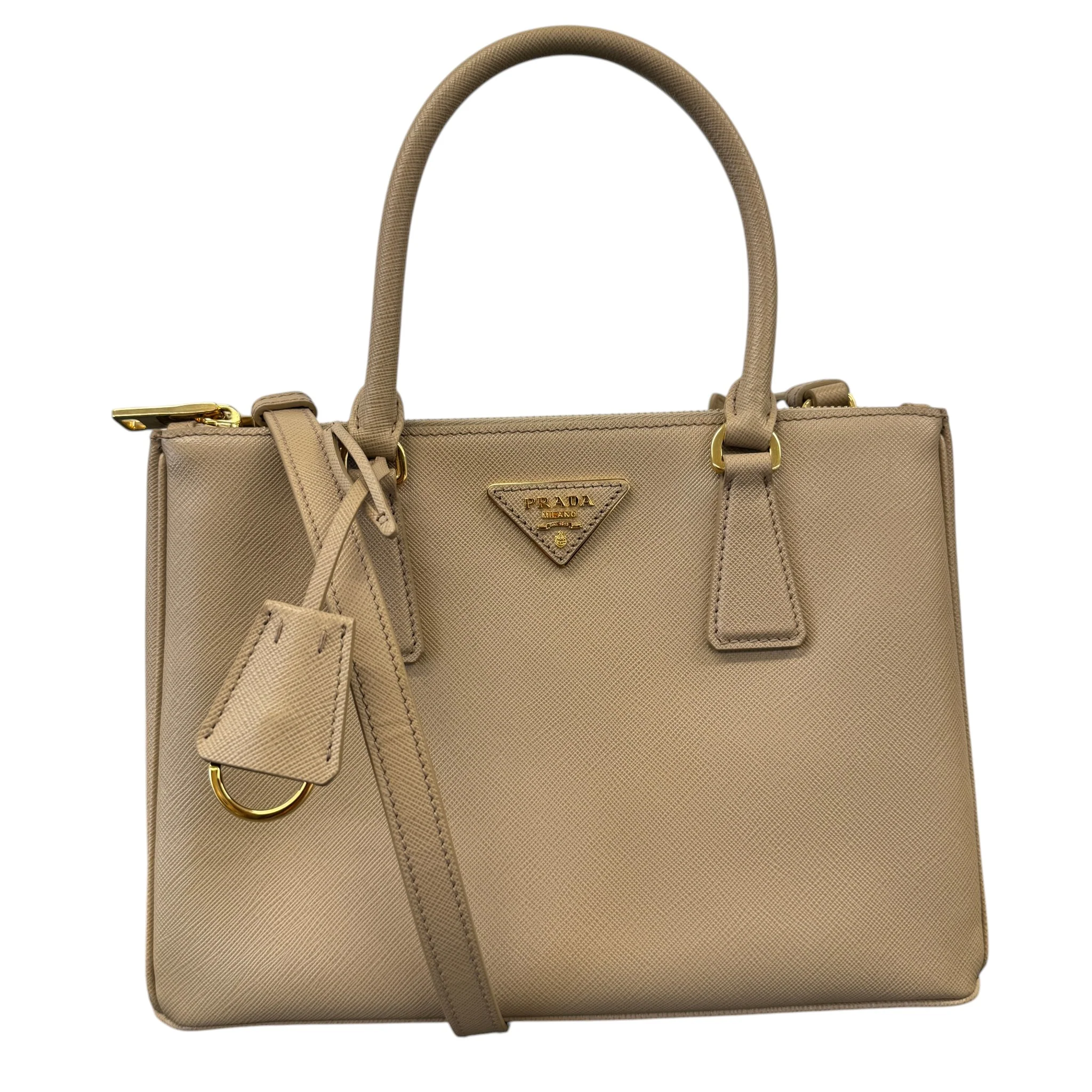 Women's Galleria Medium Saffiano Bag Beige