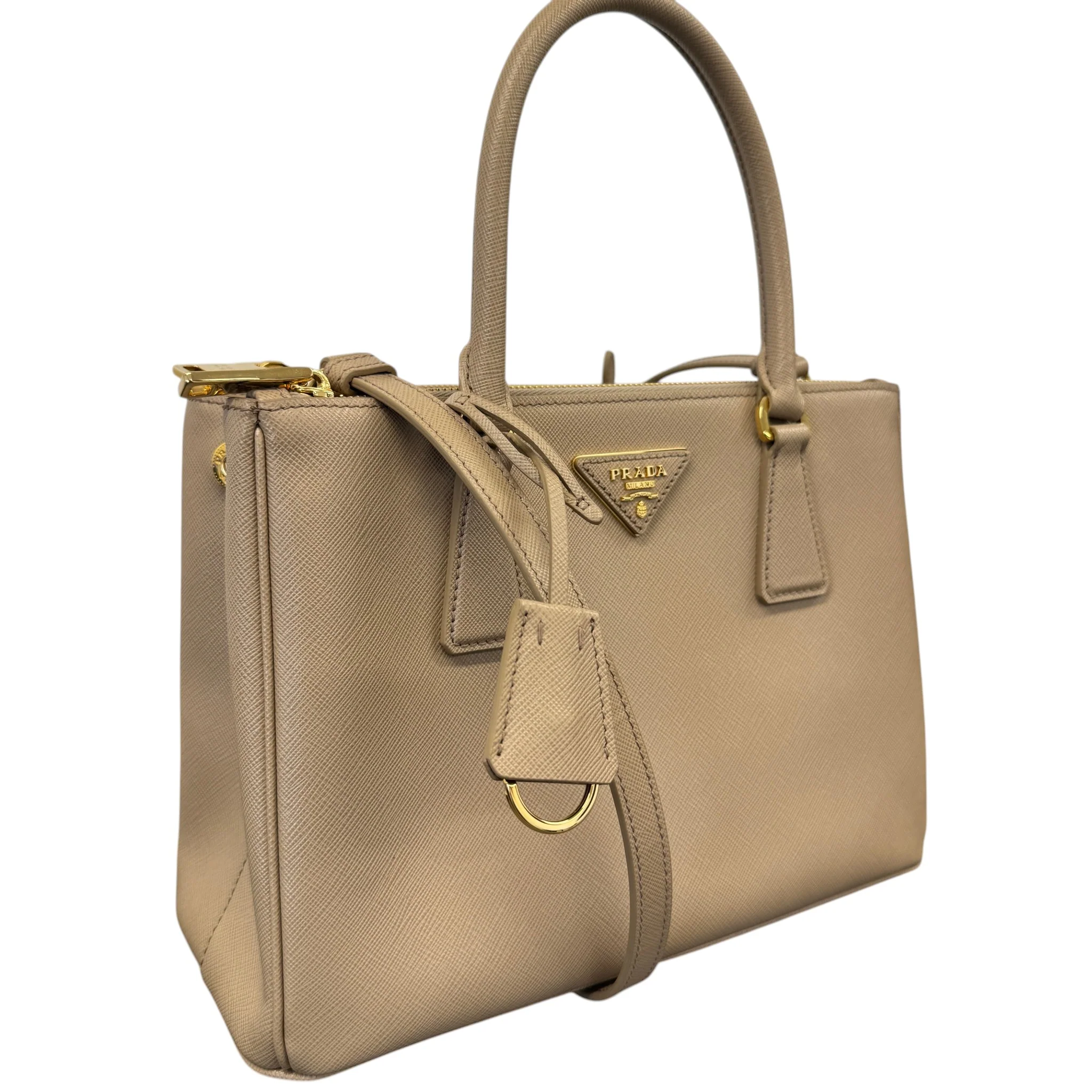 Women's Galleria Medium Saffiano Bag Beige - Image 4