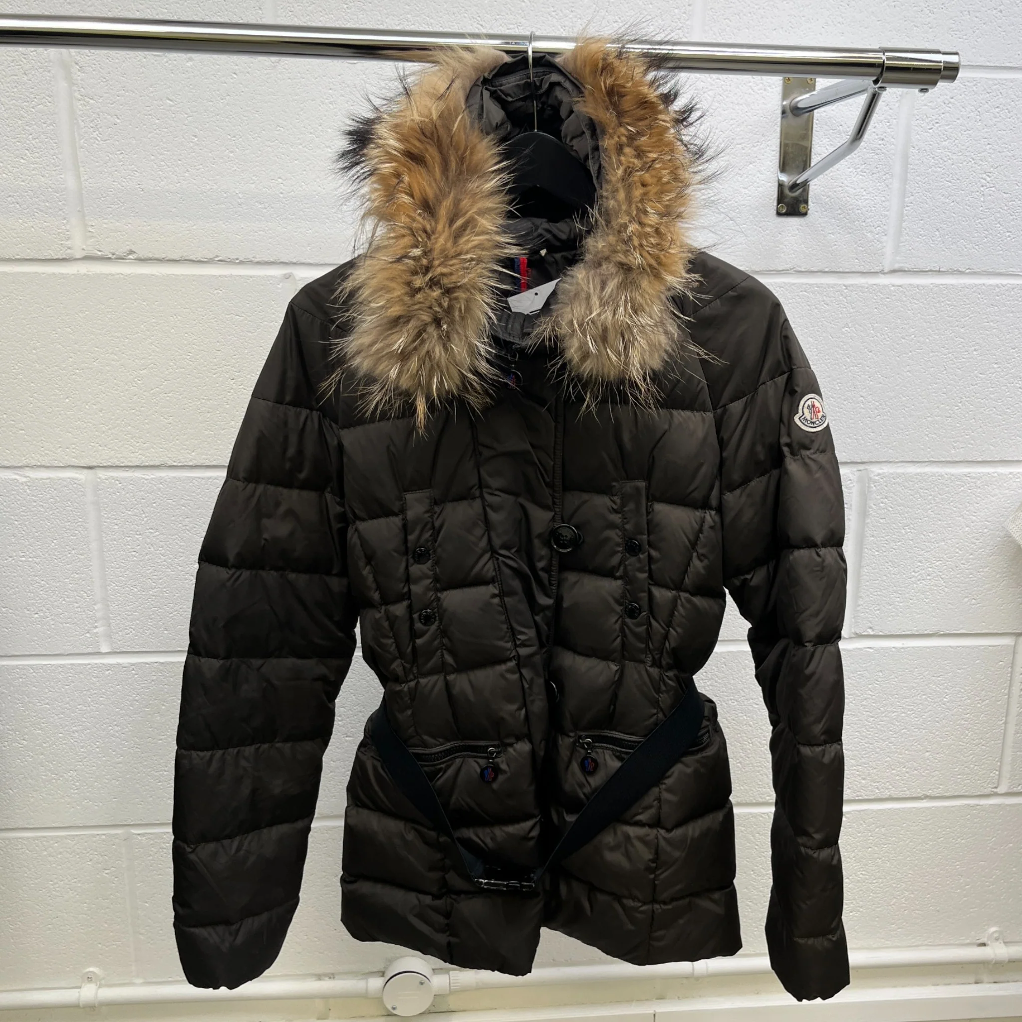 Women's Gene Down Jacket Khaki Size 3 / UK 14 - Image 11
