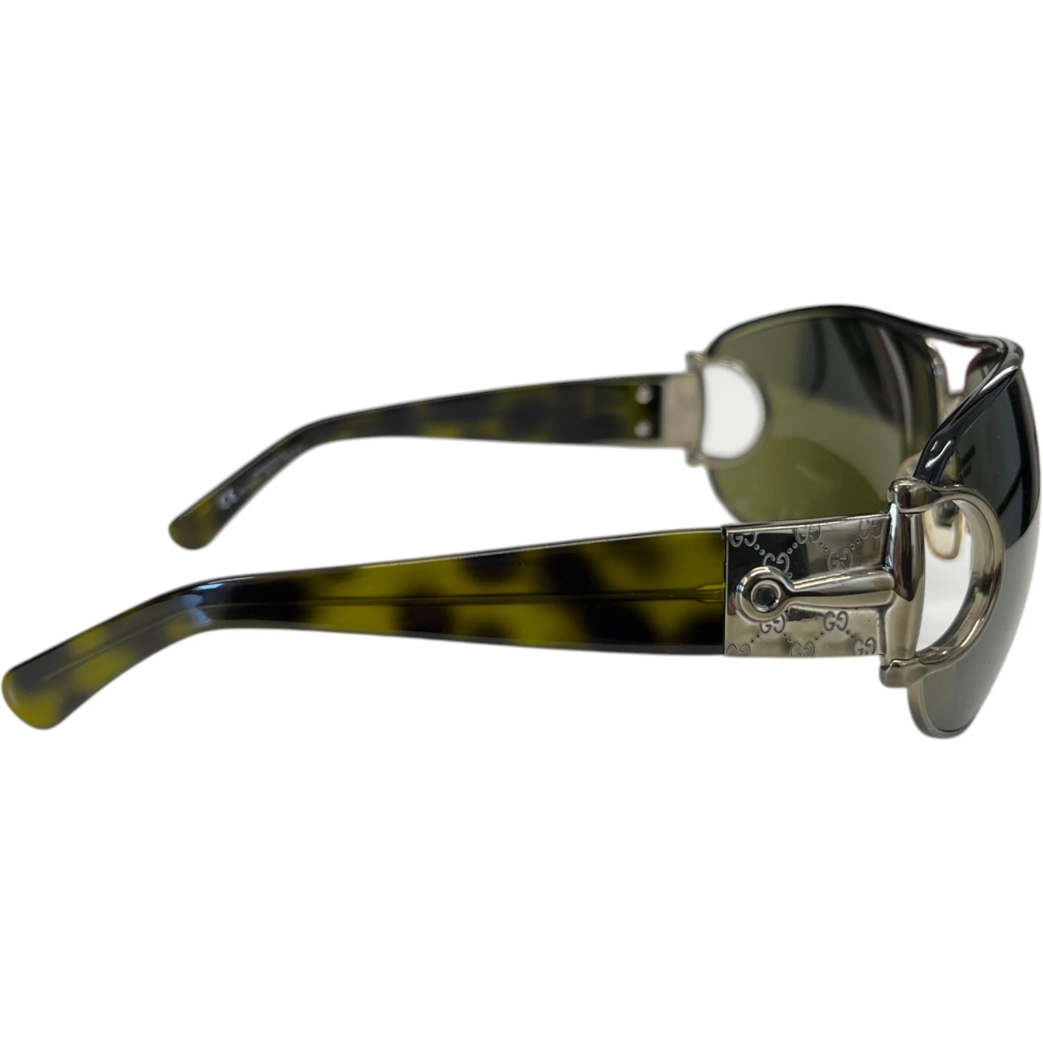 Women's Gg 2760/S Horsebit Sunglasses Green - Image 5